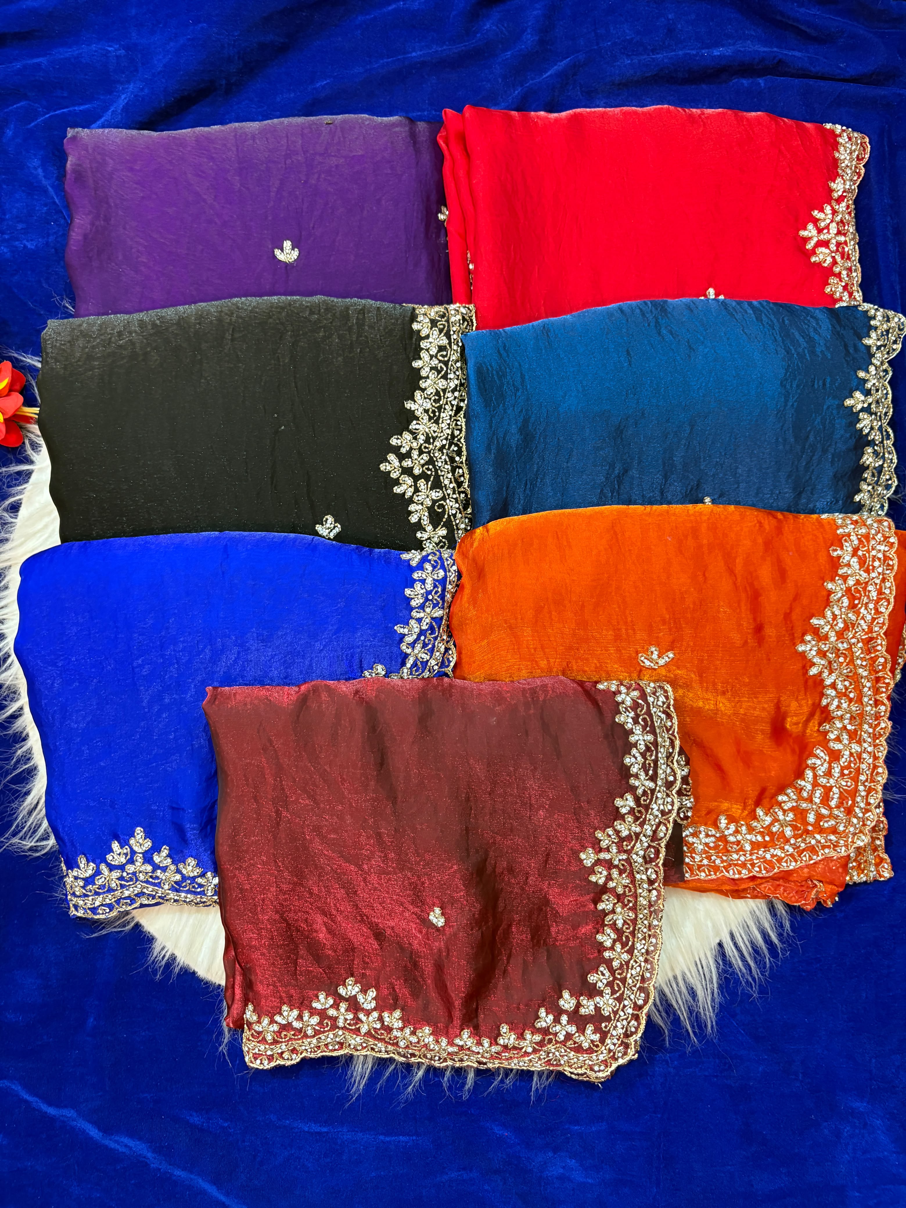 Premium Fandy Fabric heavy design saree
