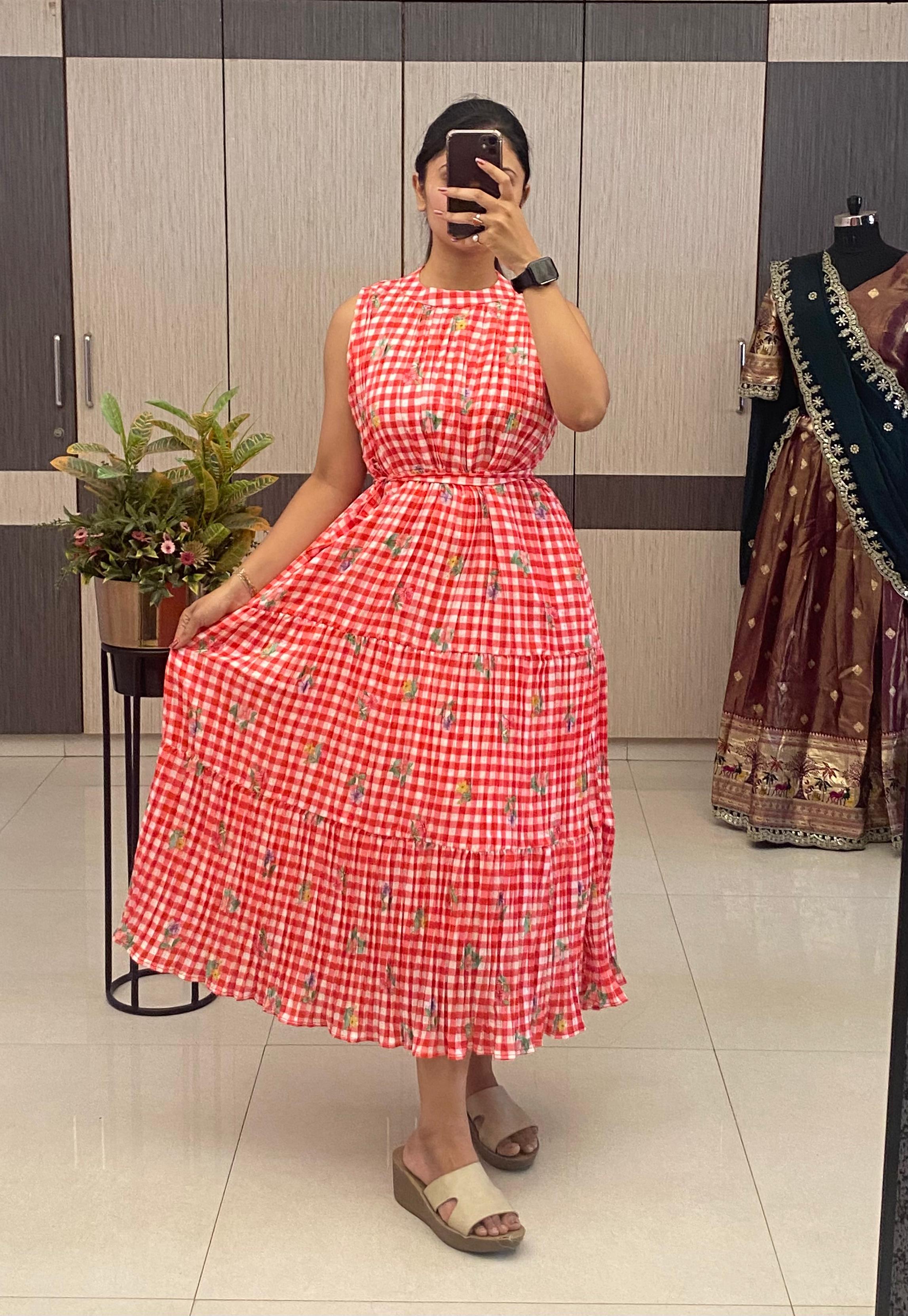 Stylish  Tiered Midi  dress👗