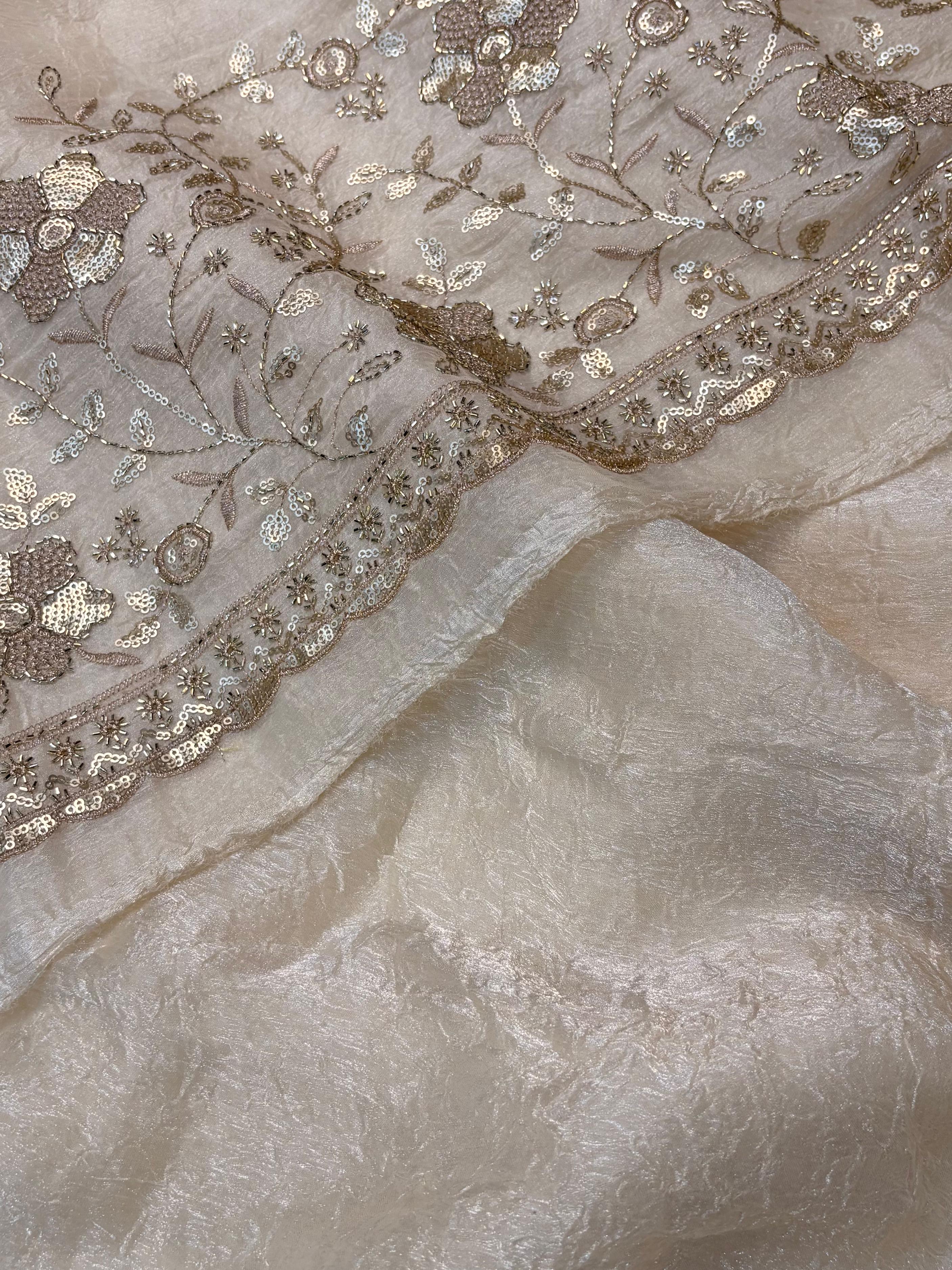 pure fancy crush saree