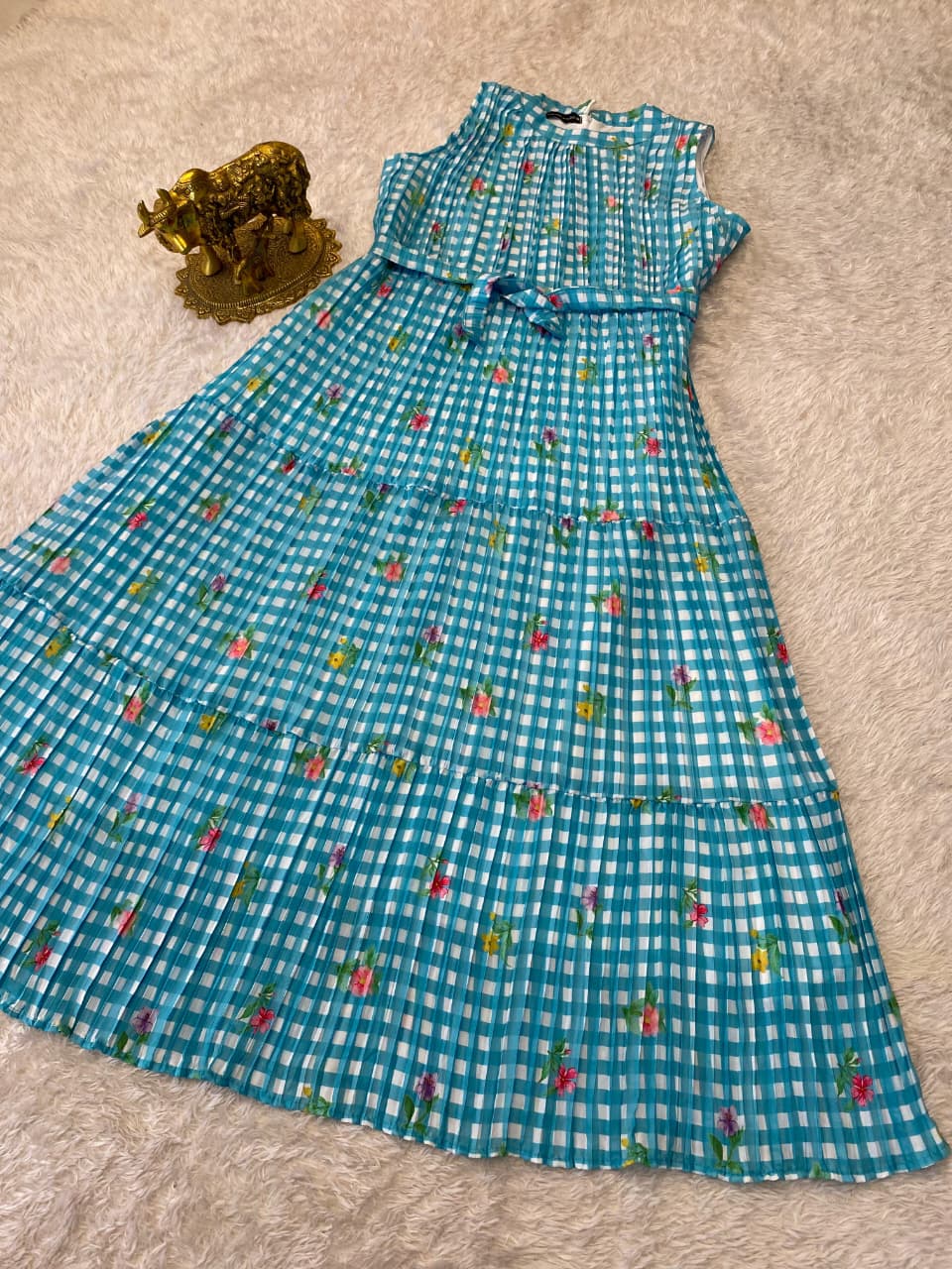 Stylish  Tiered Midi  dress👗