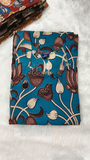 Pure kalamkari cotton kurti