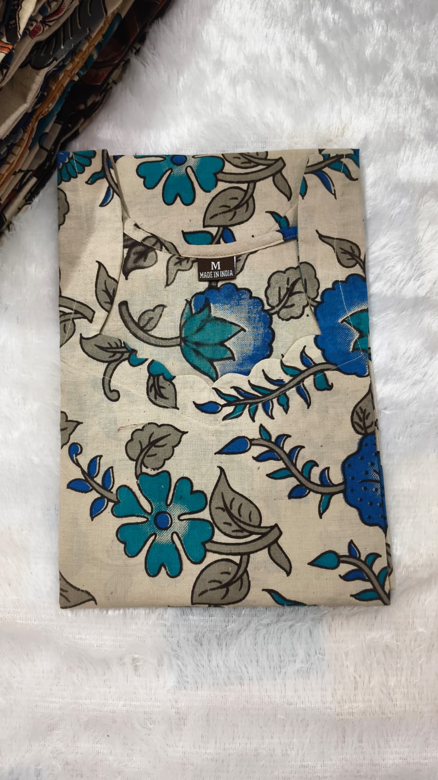 Pure kalamkari cotton kurti