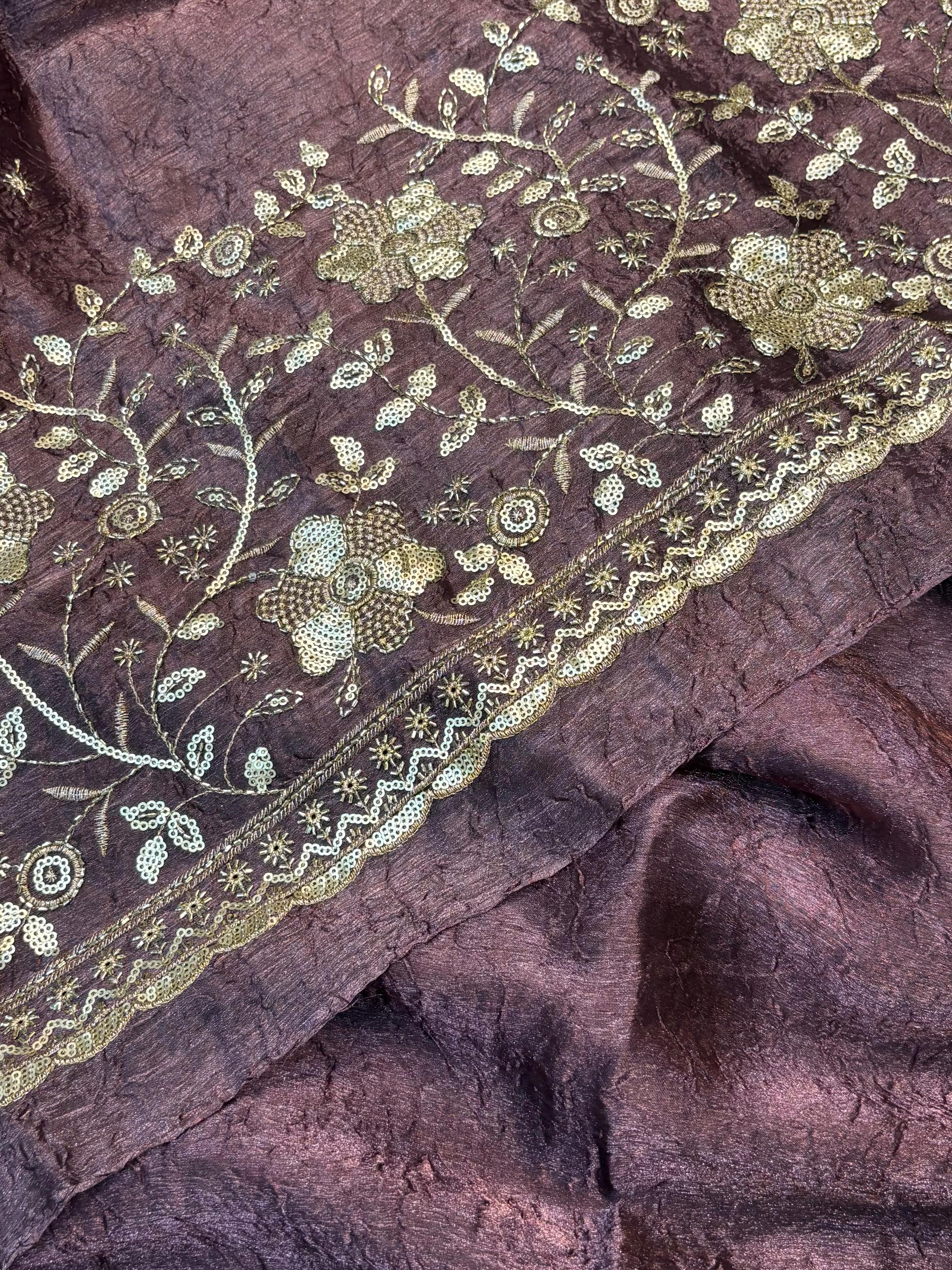 pure fancy crush saree