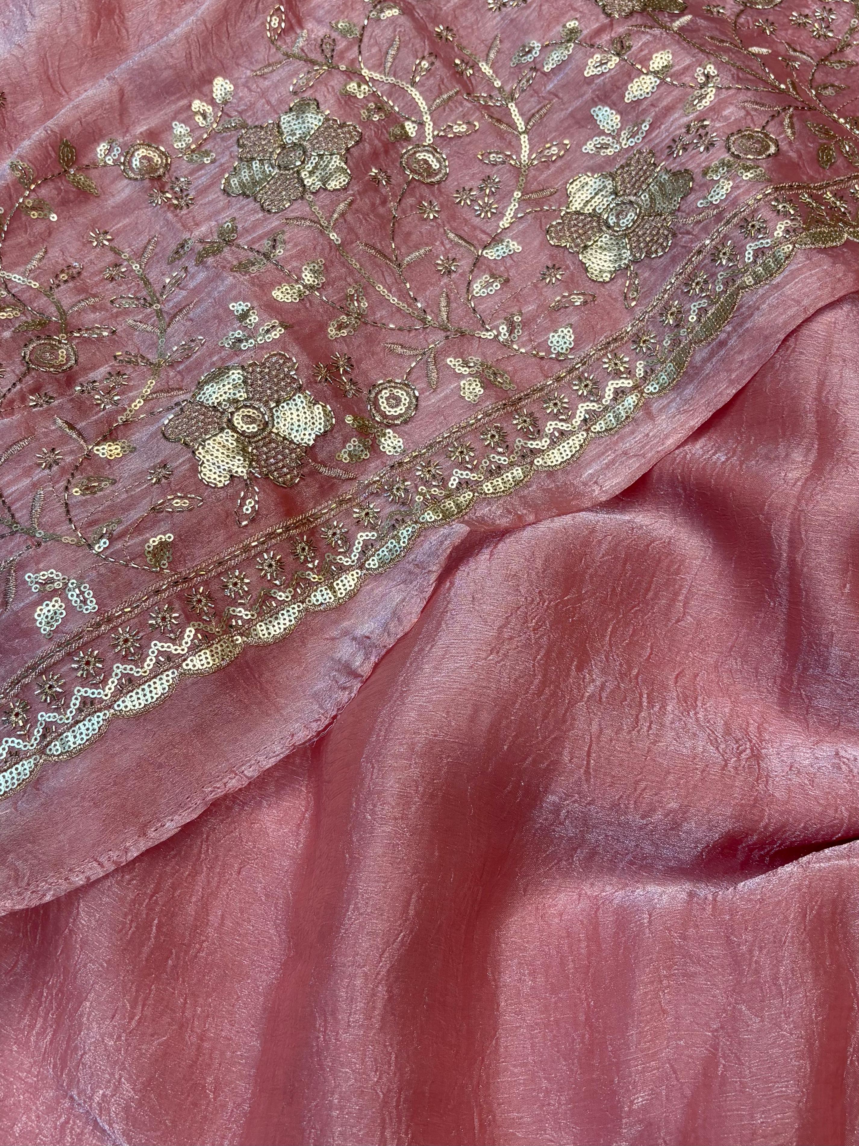 pure fancy crush saree