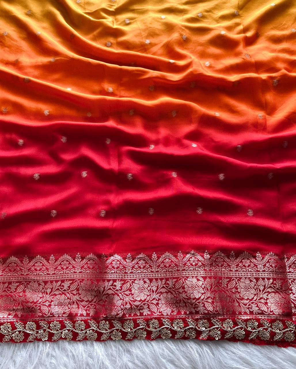 HEAVY JEQARD BORDER SAREE