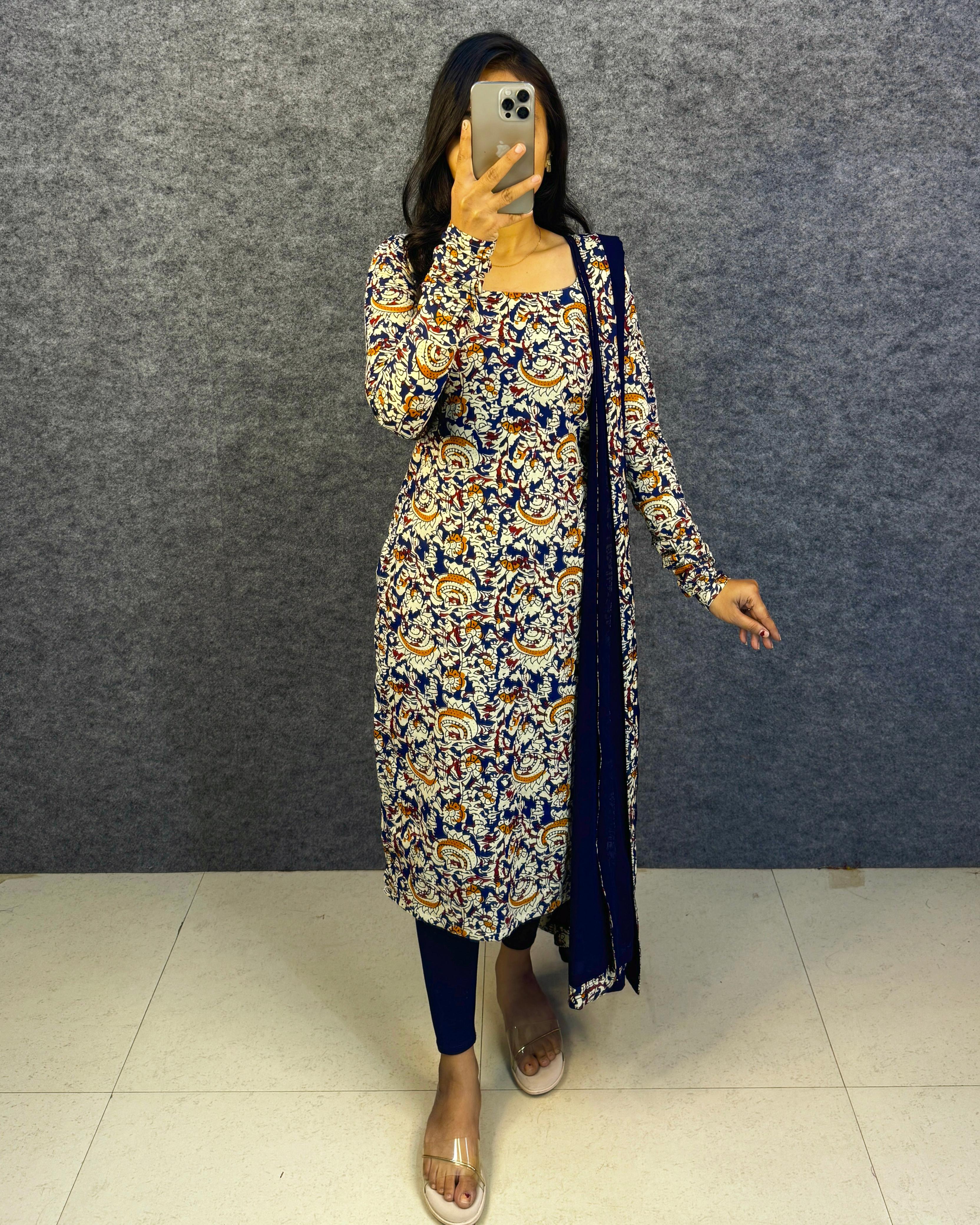 3 piece kalamkari inspired design set