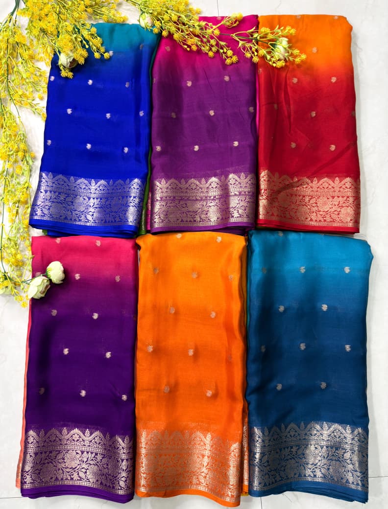 Premium crape silk saree