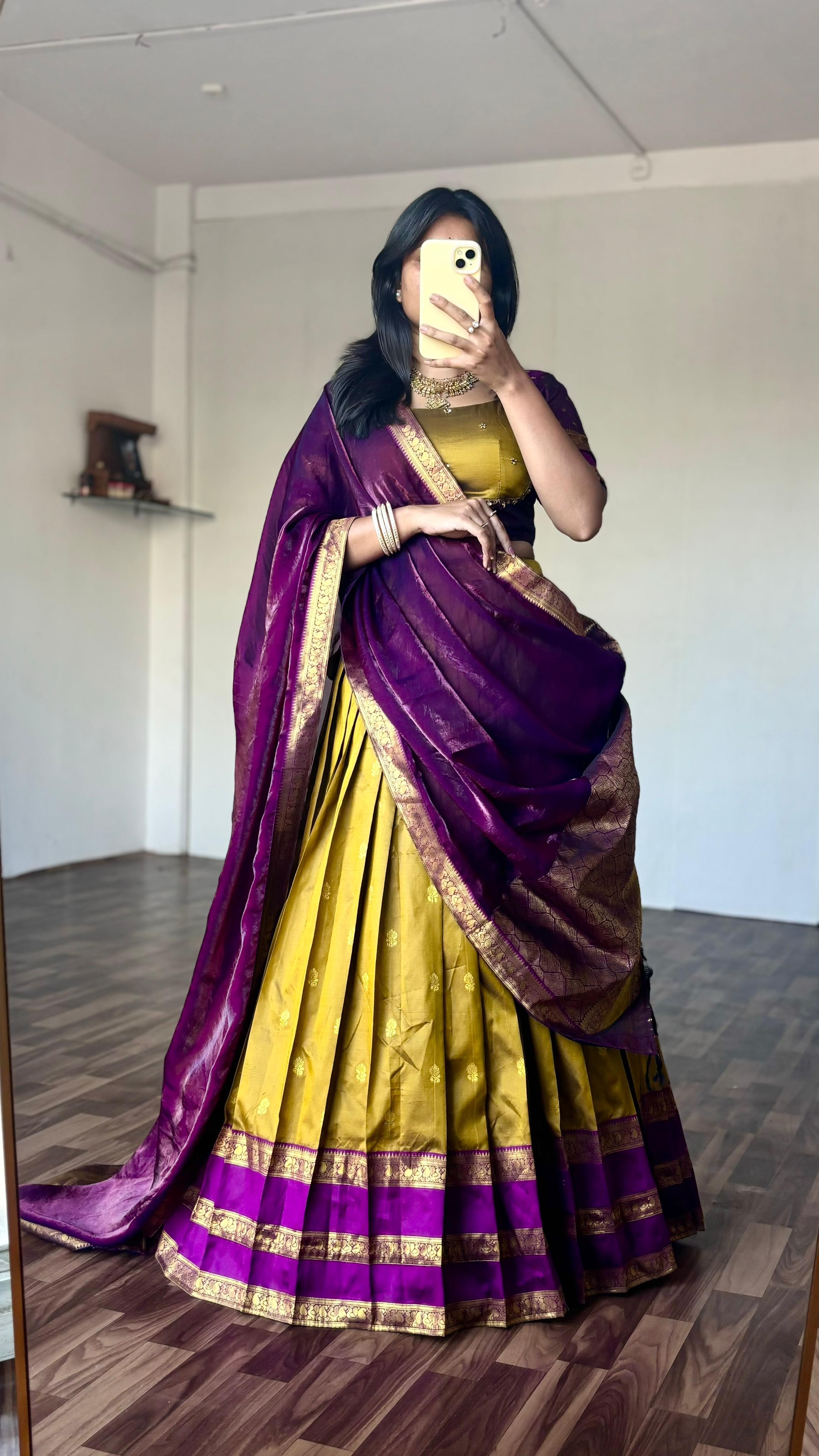 Maggam work lehenga set