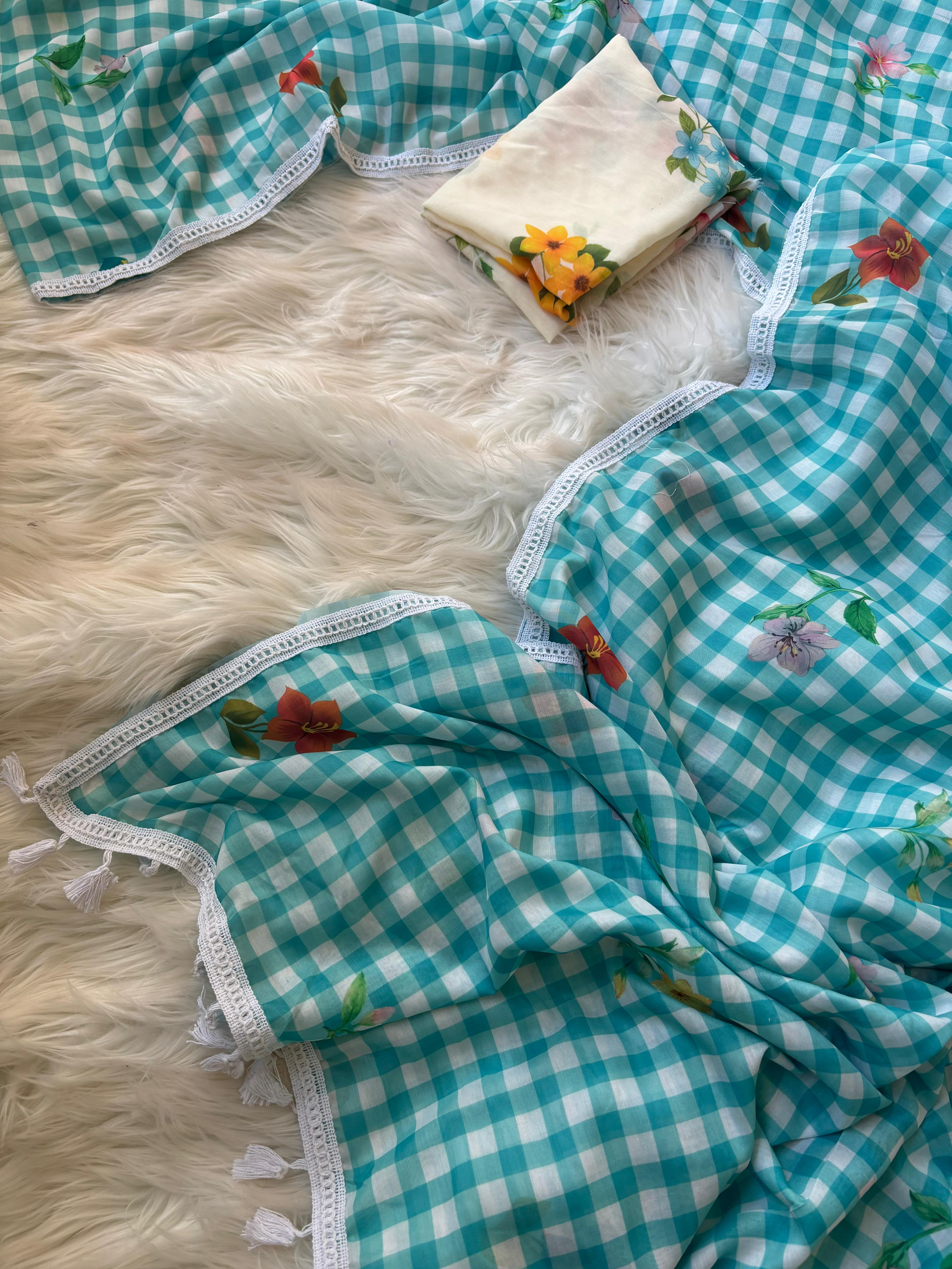 pure mal cotton saree