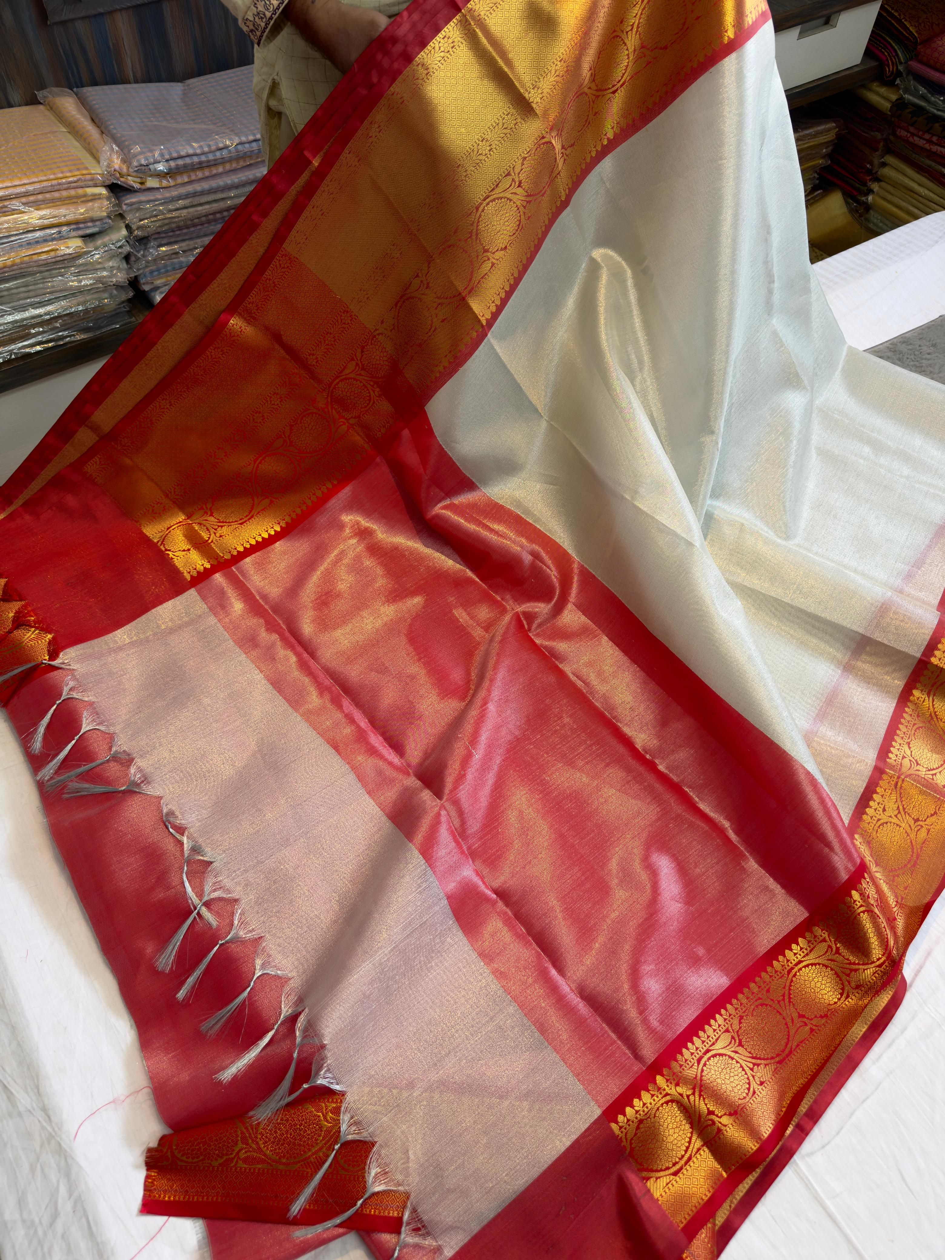 Celebrity inspired benaresi tissue saree