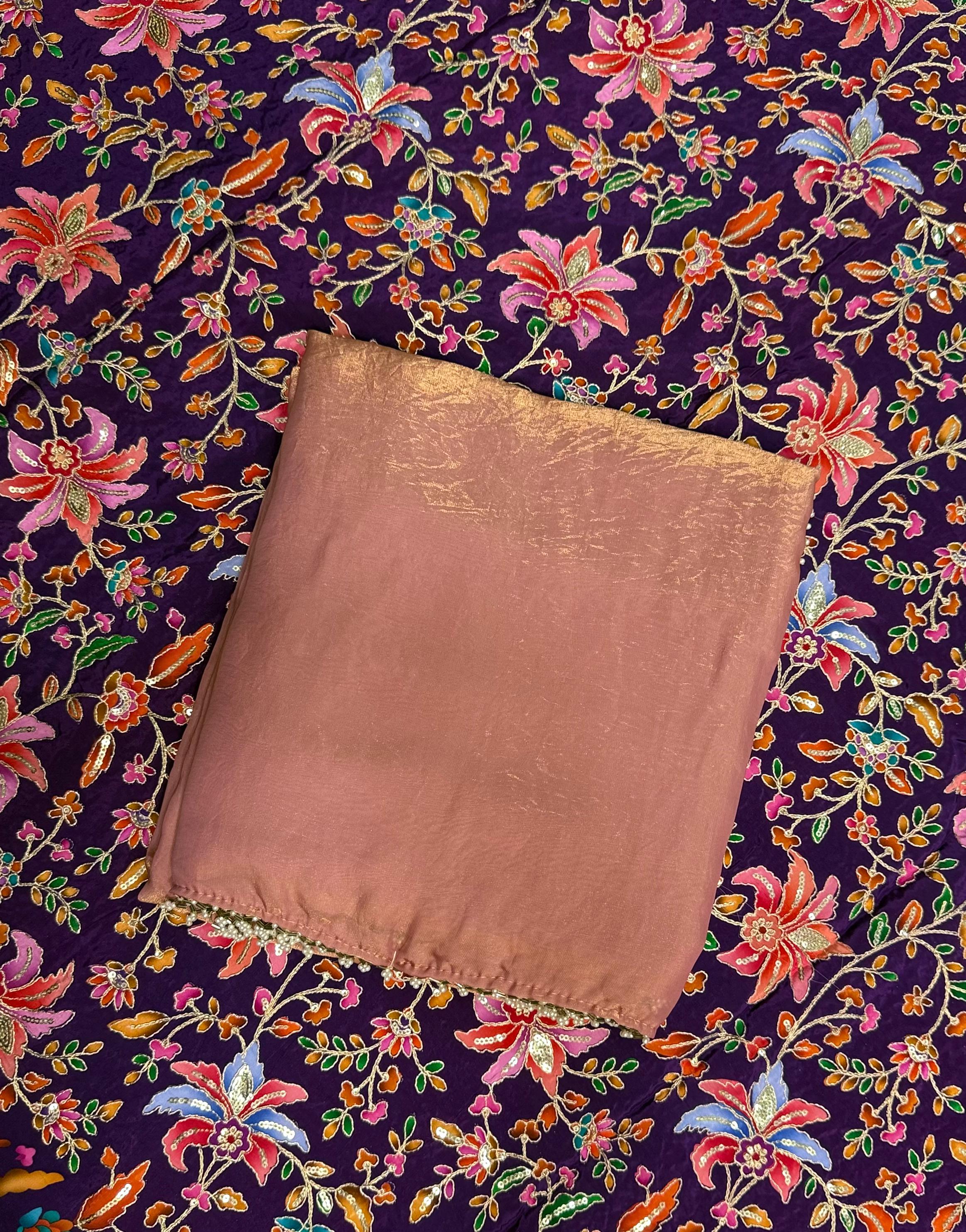 Elegant Fendi silk saree ✨