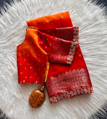 HEAVY JEQARD BORDER SAREE