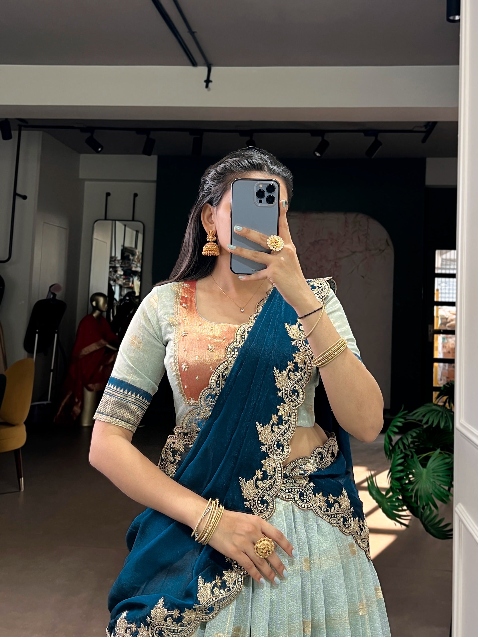 Paithani-inspires zari wearing lehenga set✨