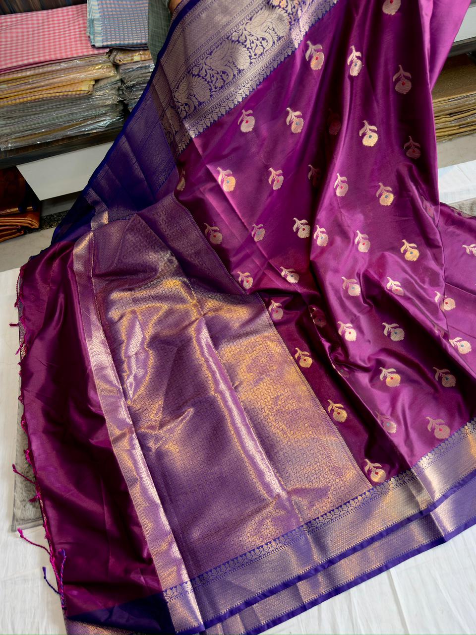 Soft katan silk saree