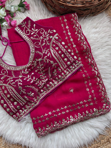 Fendy sattin designer saree ✨