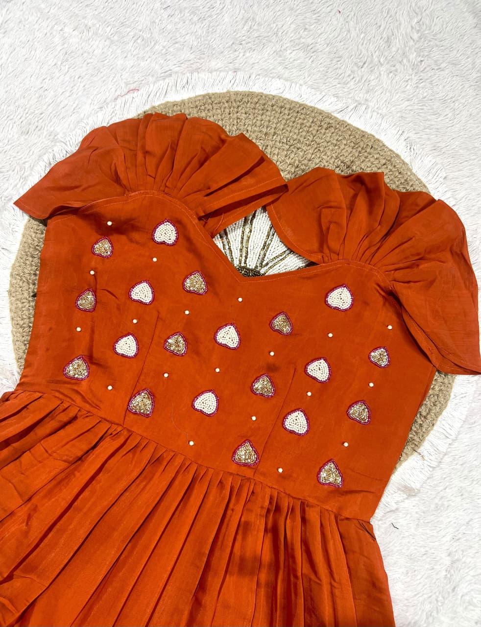 Elegant maggam work gown 👗