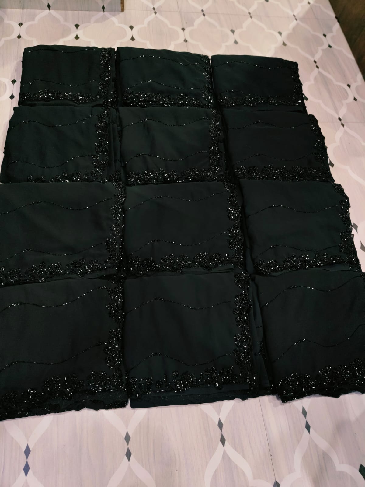 Black designer saree