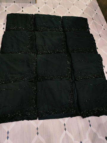 Black designer saree