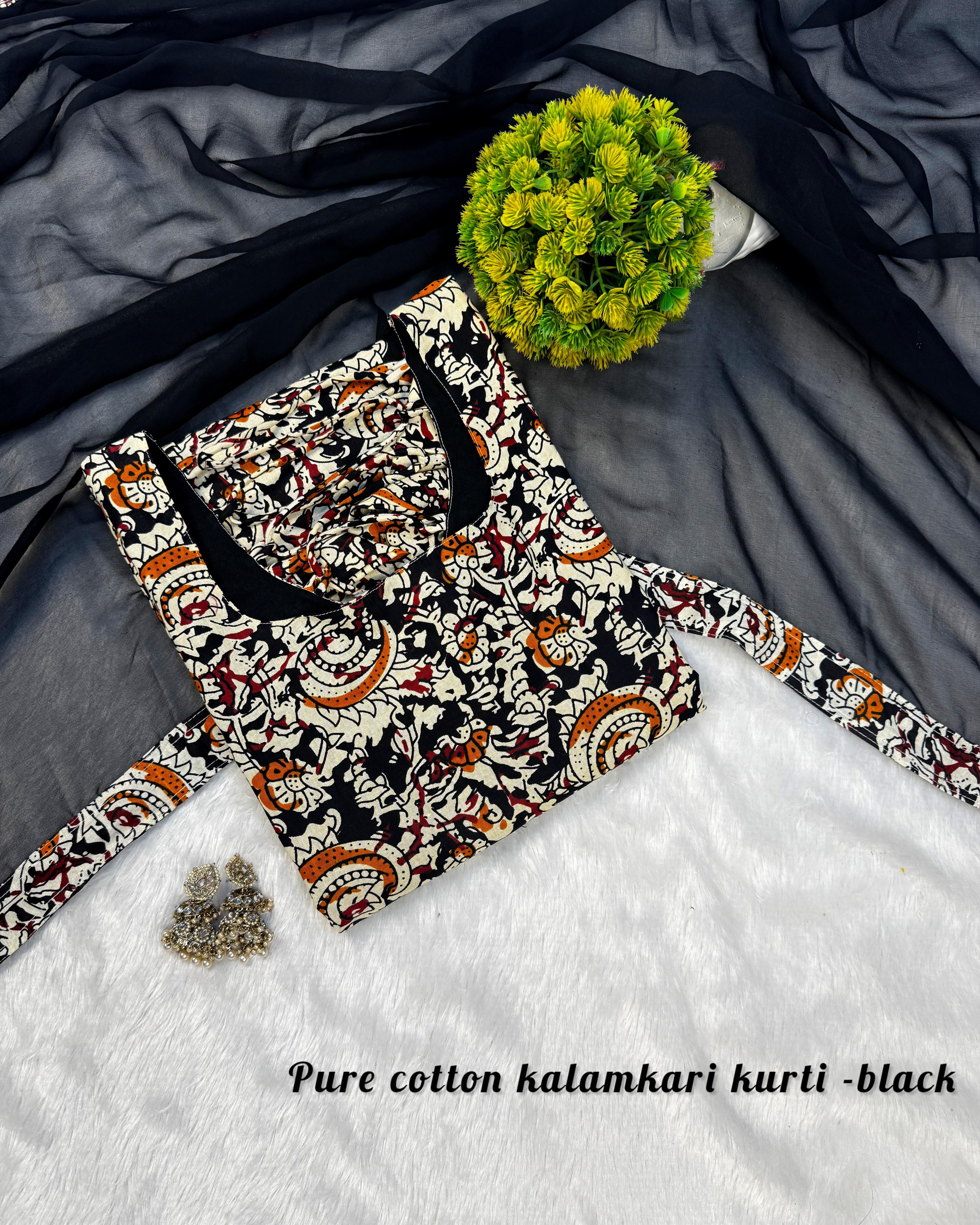 3 piece kalamkari inspired design set