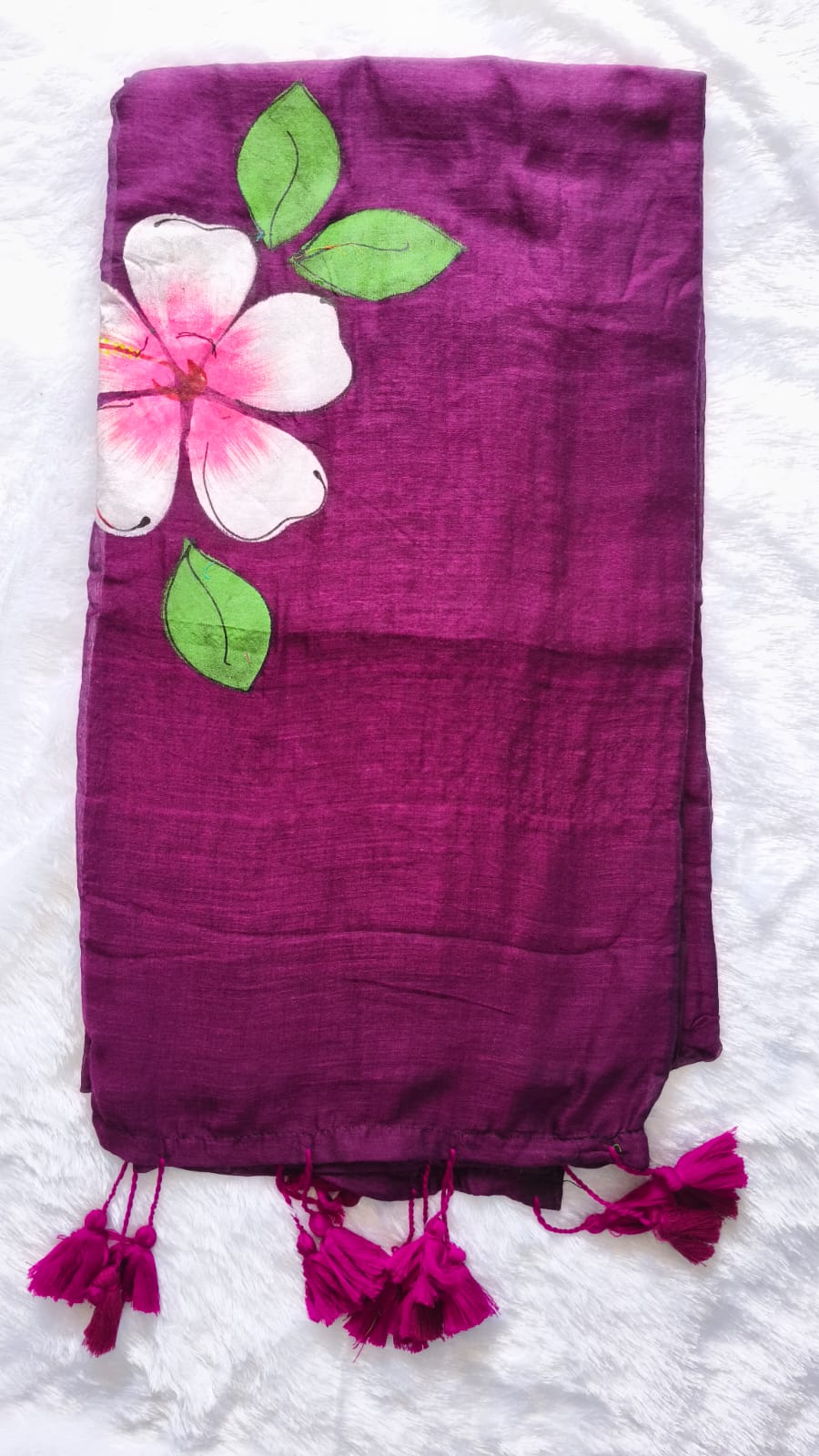 Pure Mul Cotton floral printed sarees