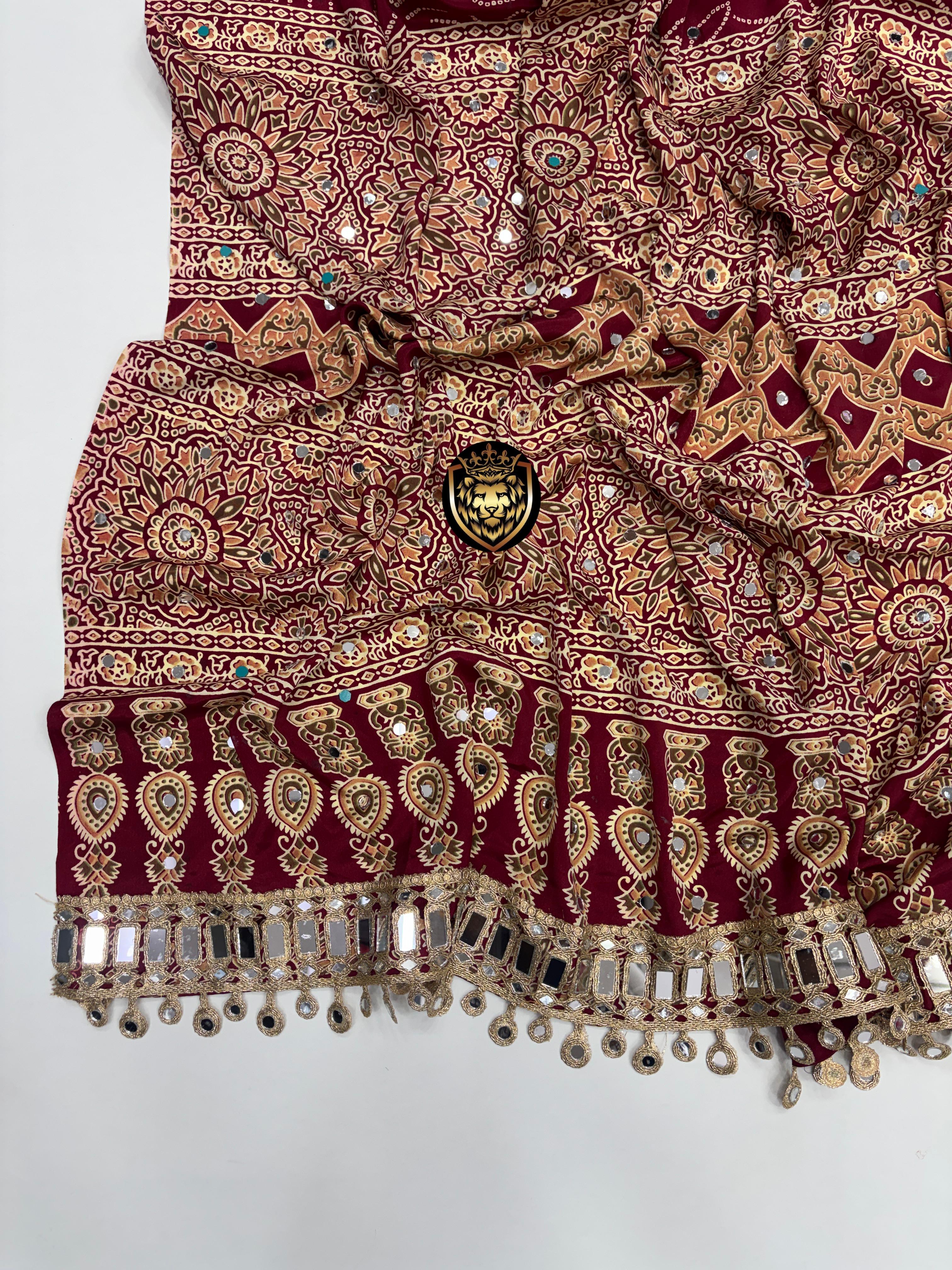 Pure satin silk saree