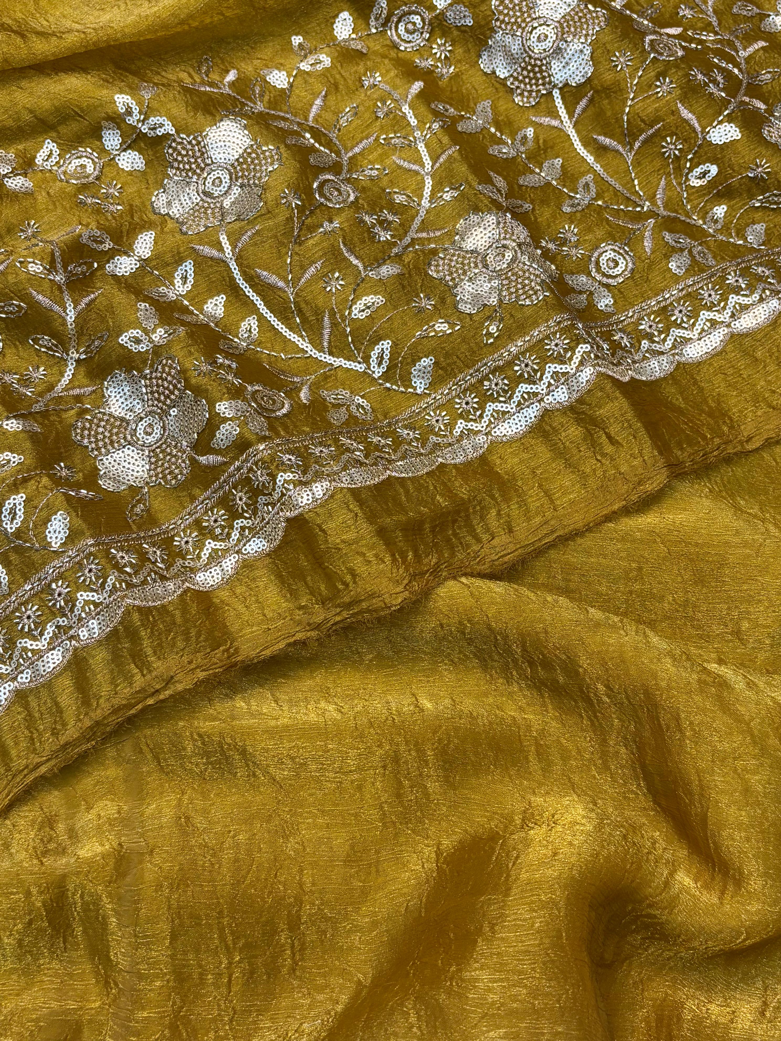 pure fancy crush saree