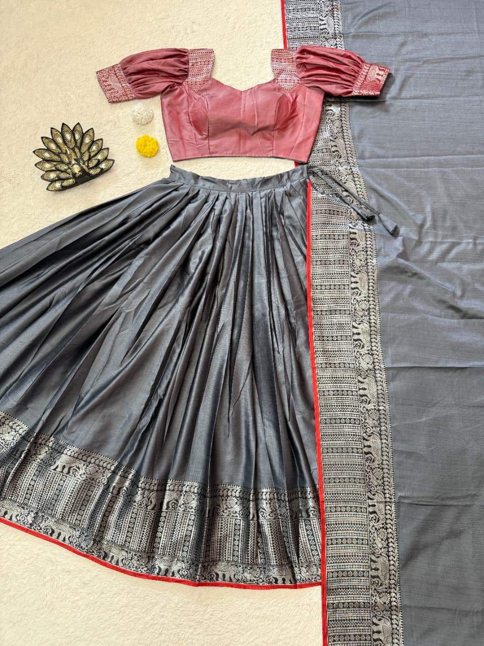 Bhagyalakshmi fully stitched lehenga set ✨