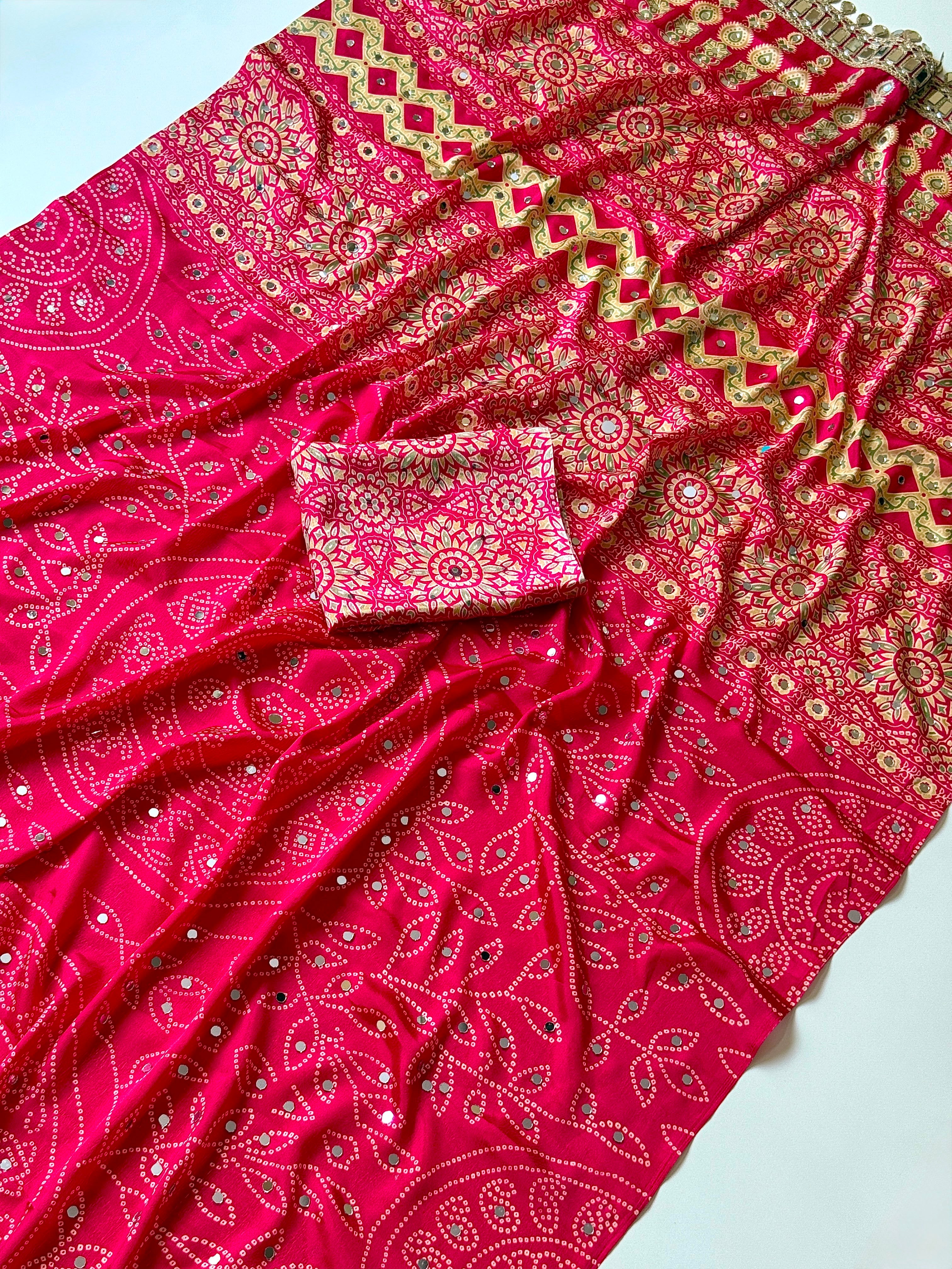 Pure satin silk saree