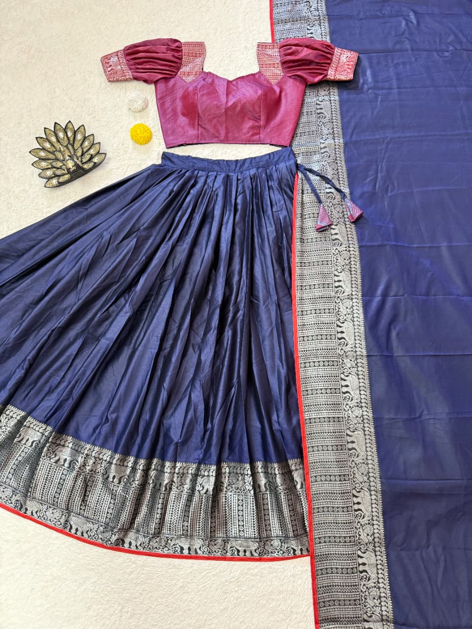 Bhagyalakshmi fully stitched lehenga set ✨