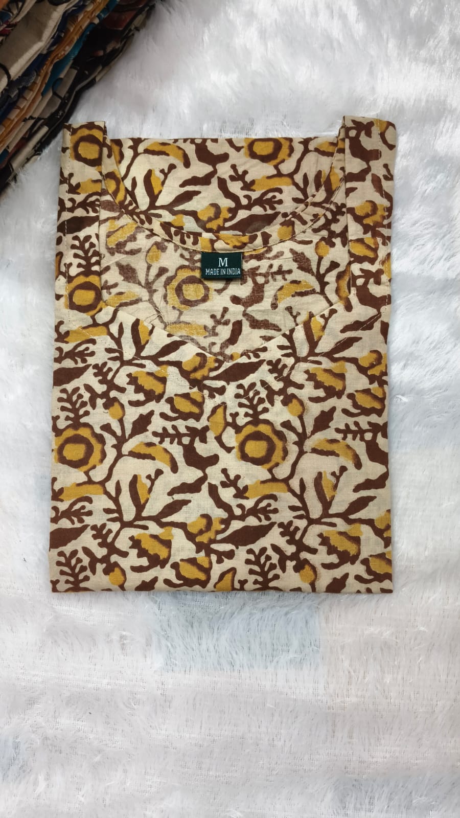 Pure kalamkari cotton kurti
