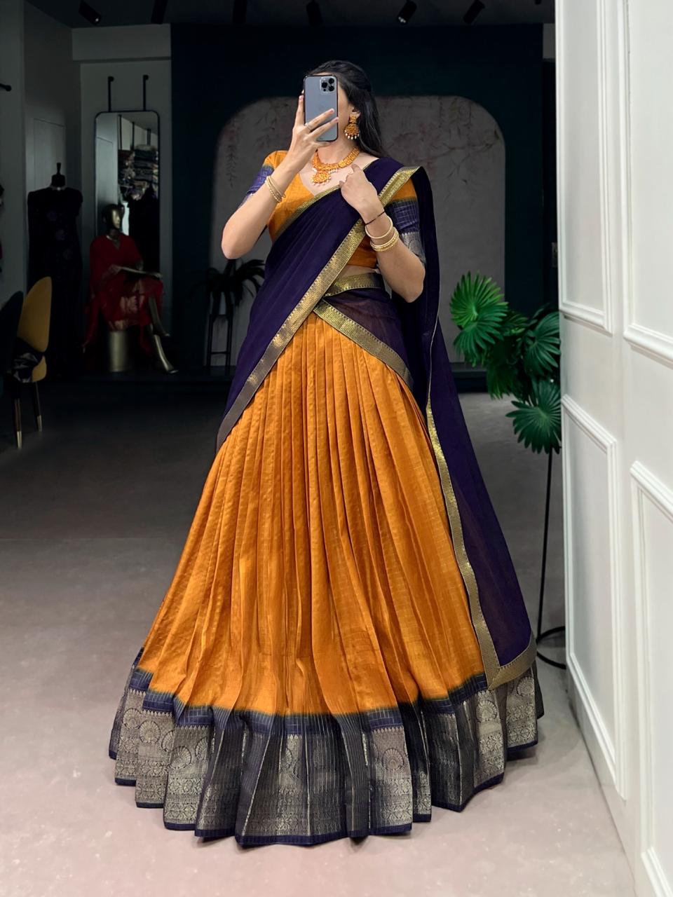 Dola checks lehenga