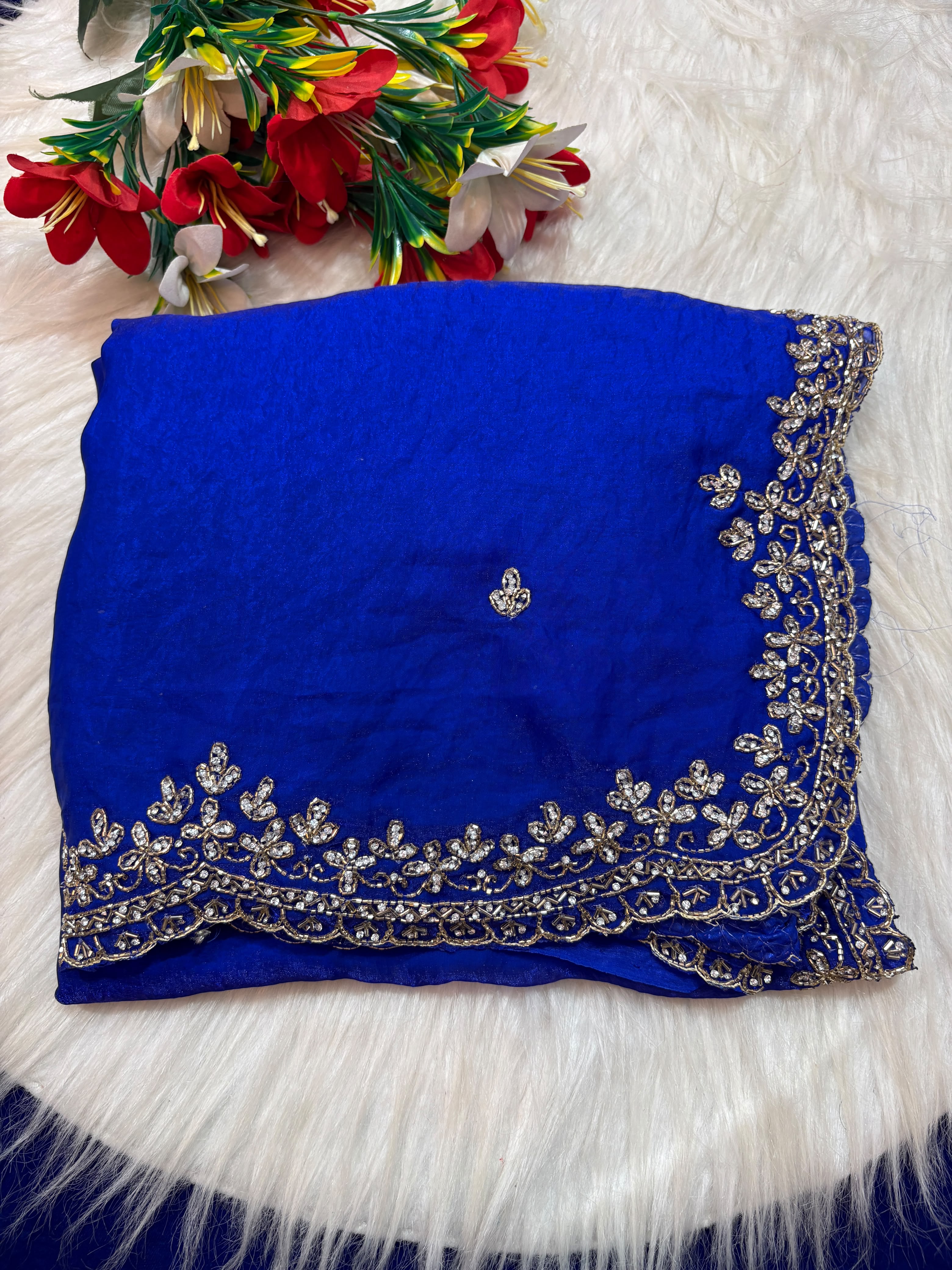 Premium Fandy Fabric heavy design saree