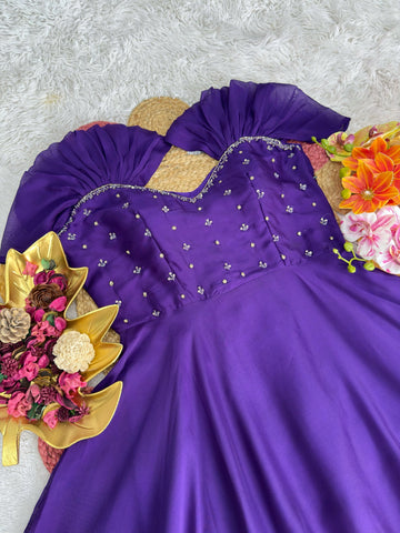 Rangoli silk gown ✨