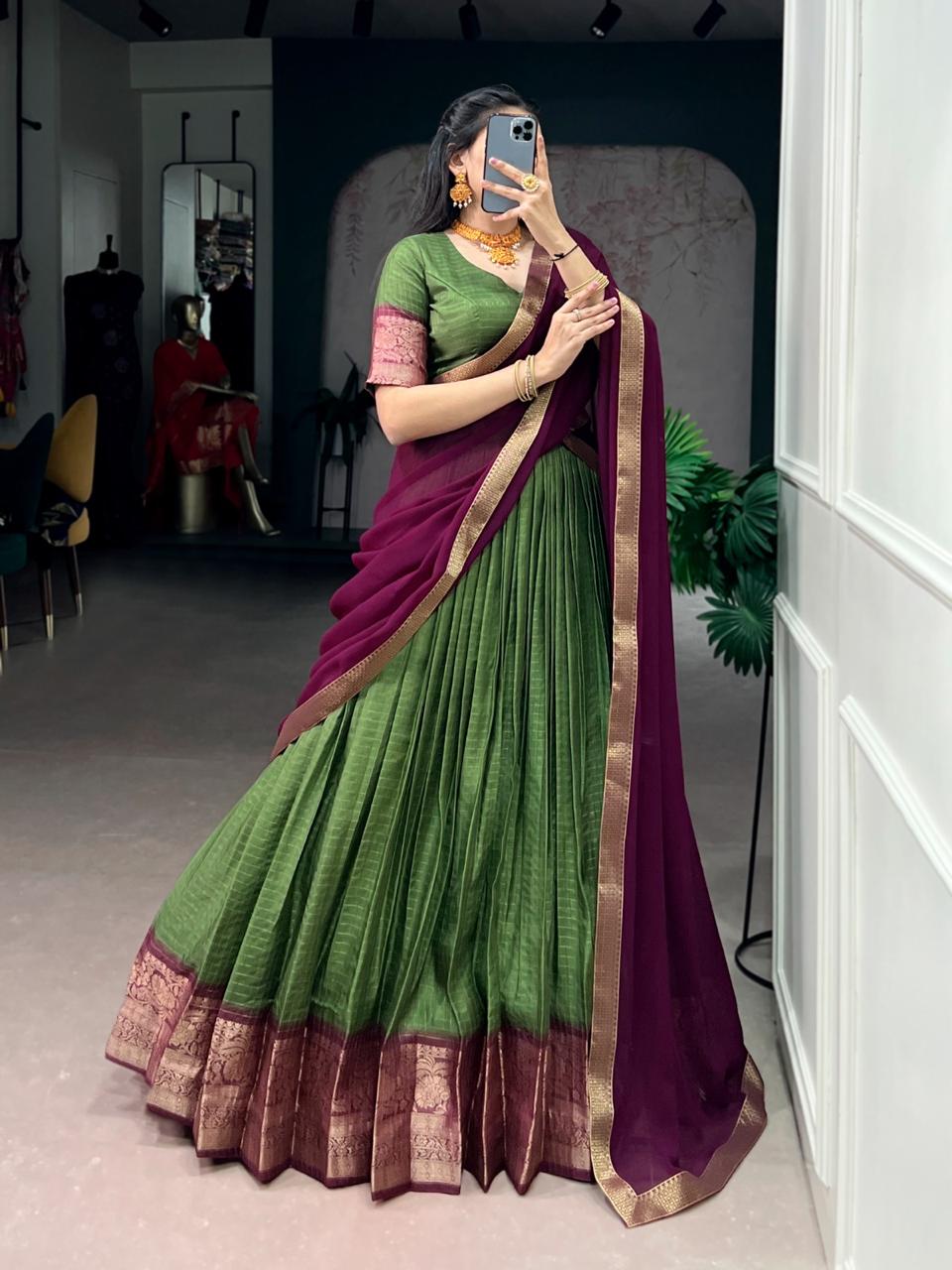 Dola checks lehenga