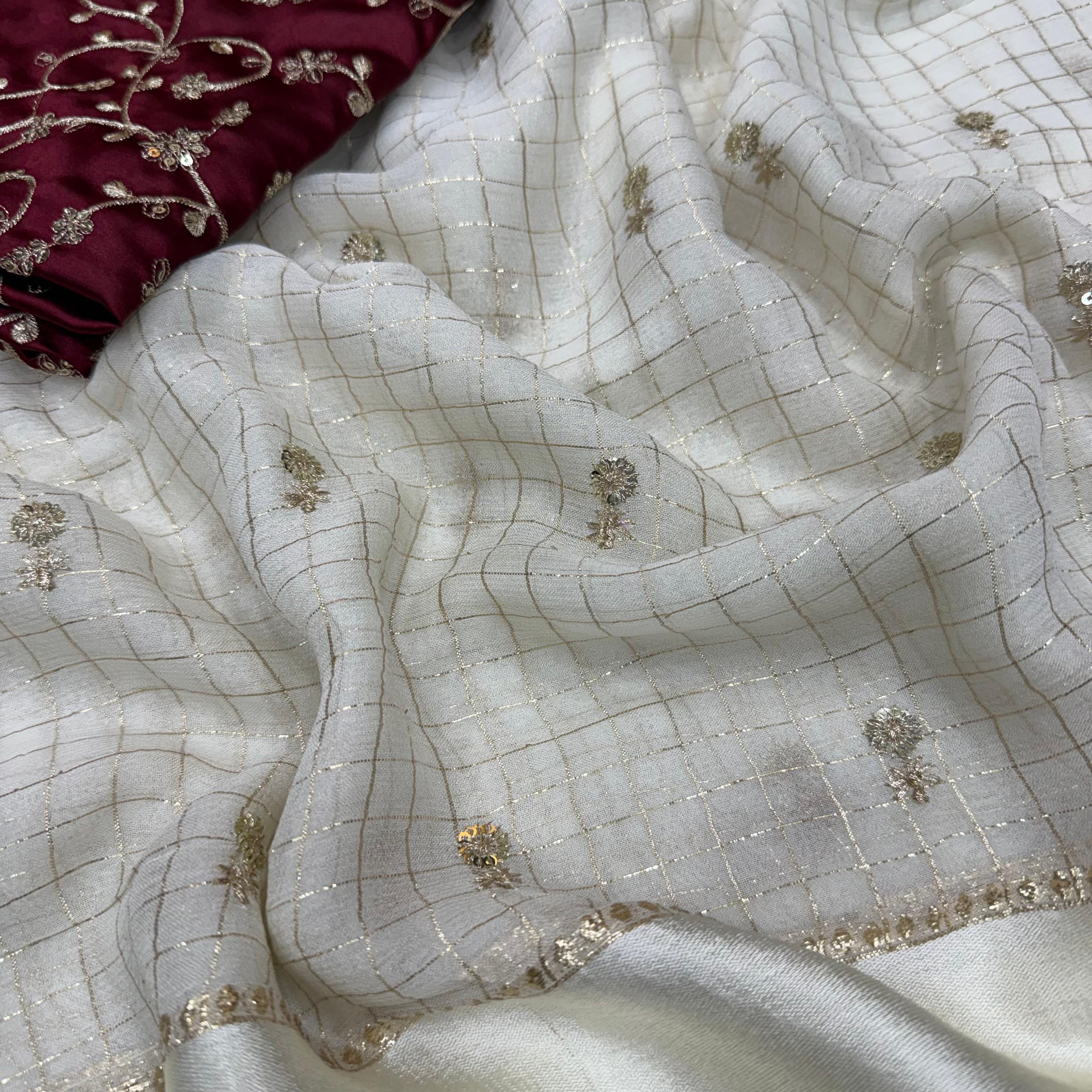 pure viscos sarees with work blouse