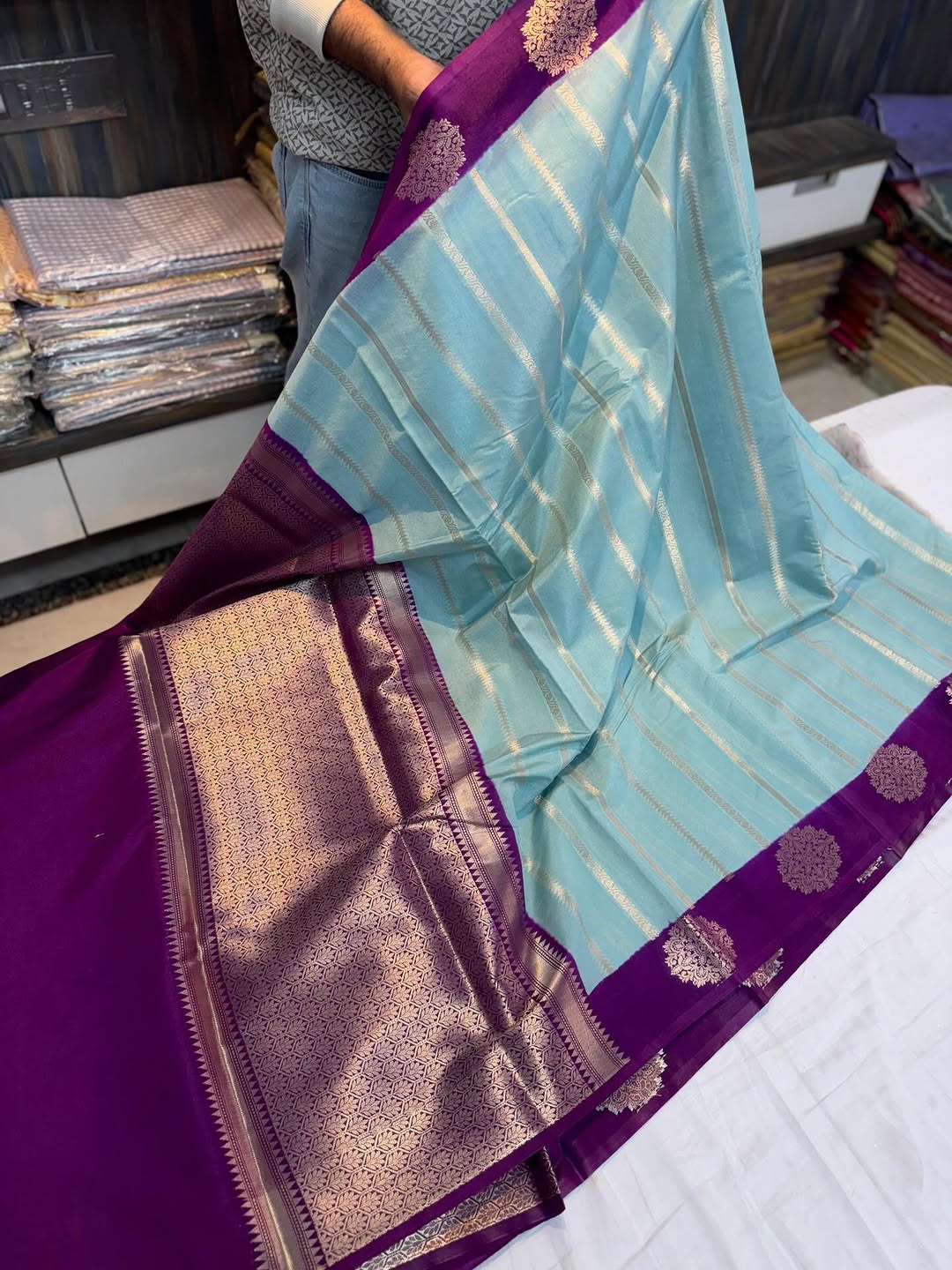 Benaresi soft warm silk saree