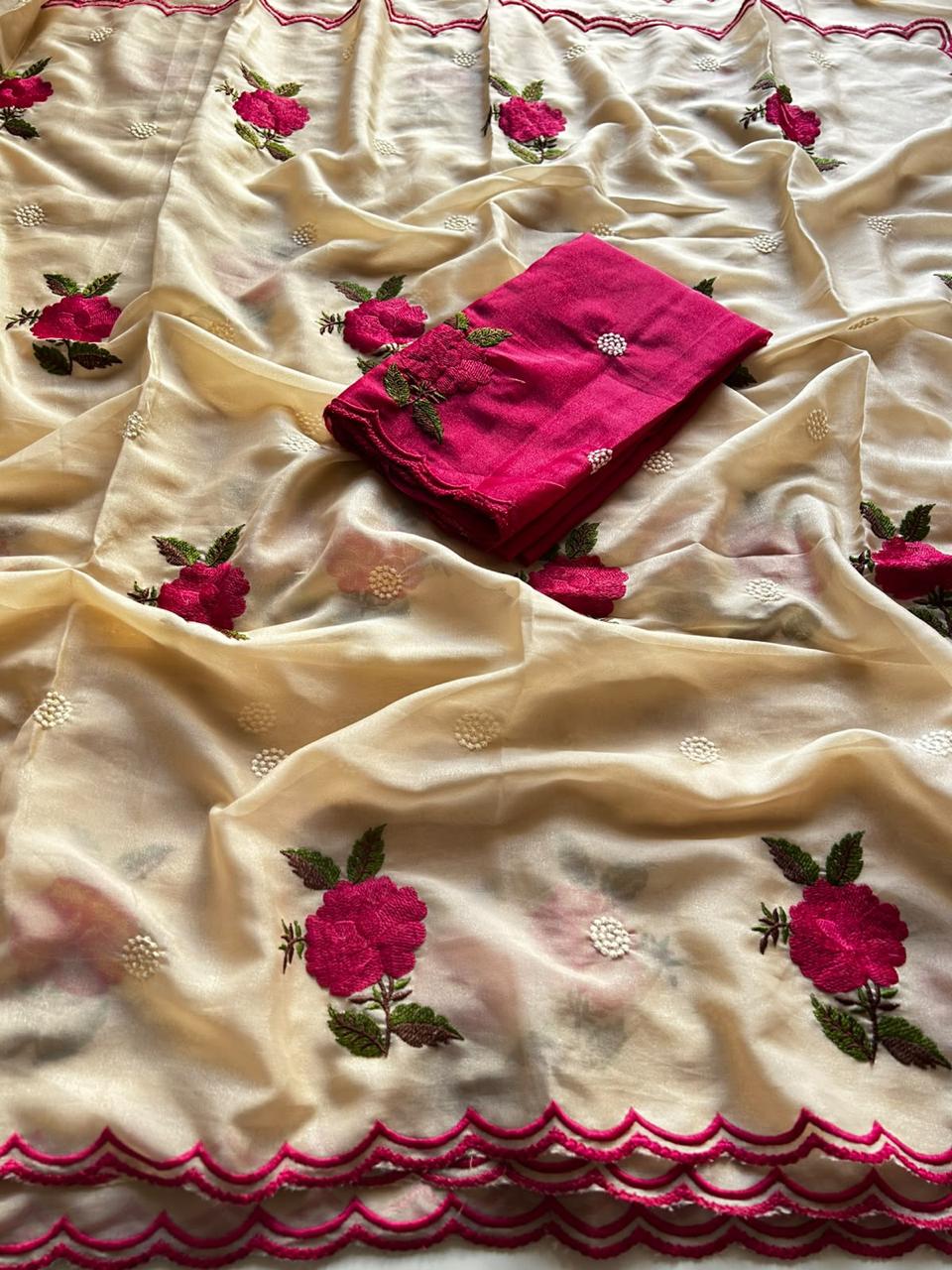 Soft rangoli silk saree