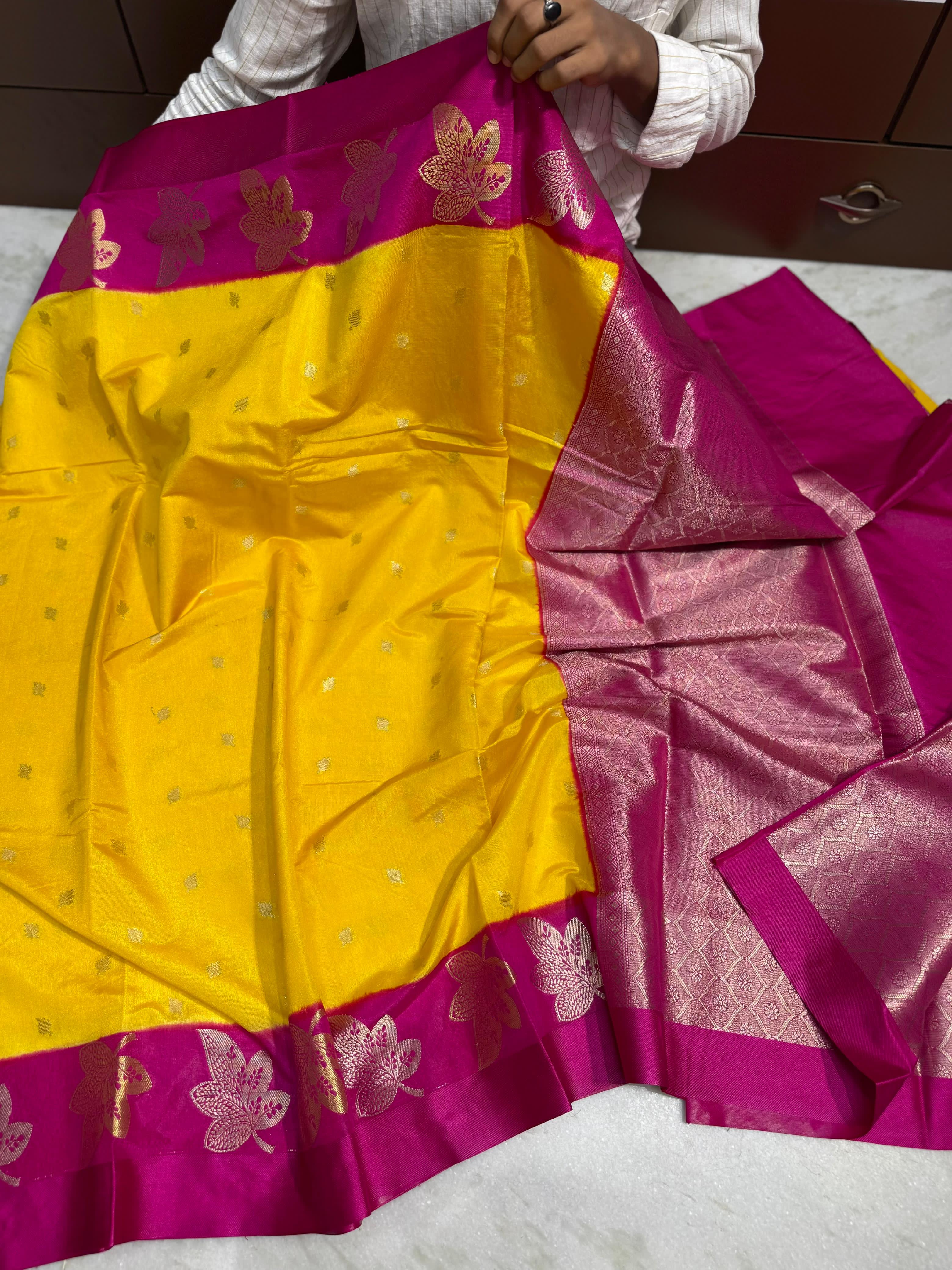 Benaresi dupion soft silk saree