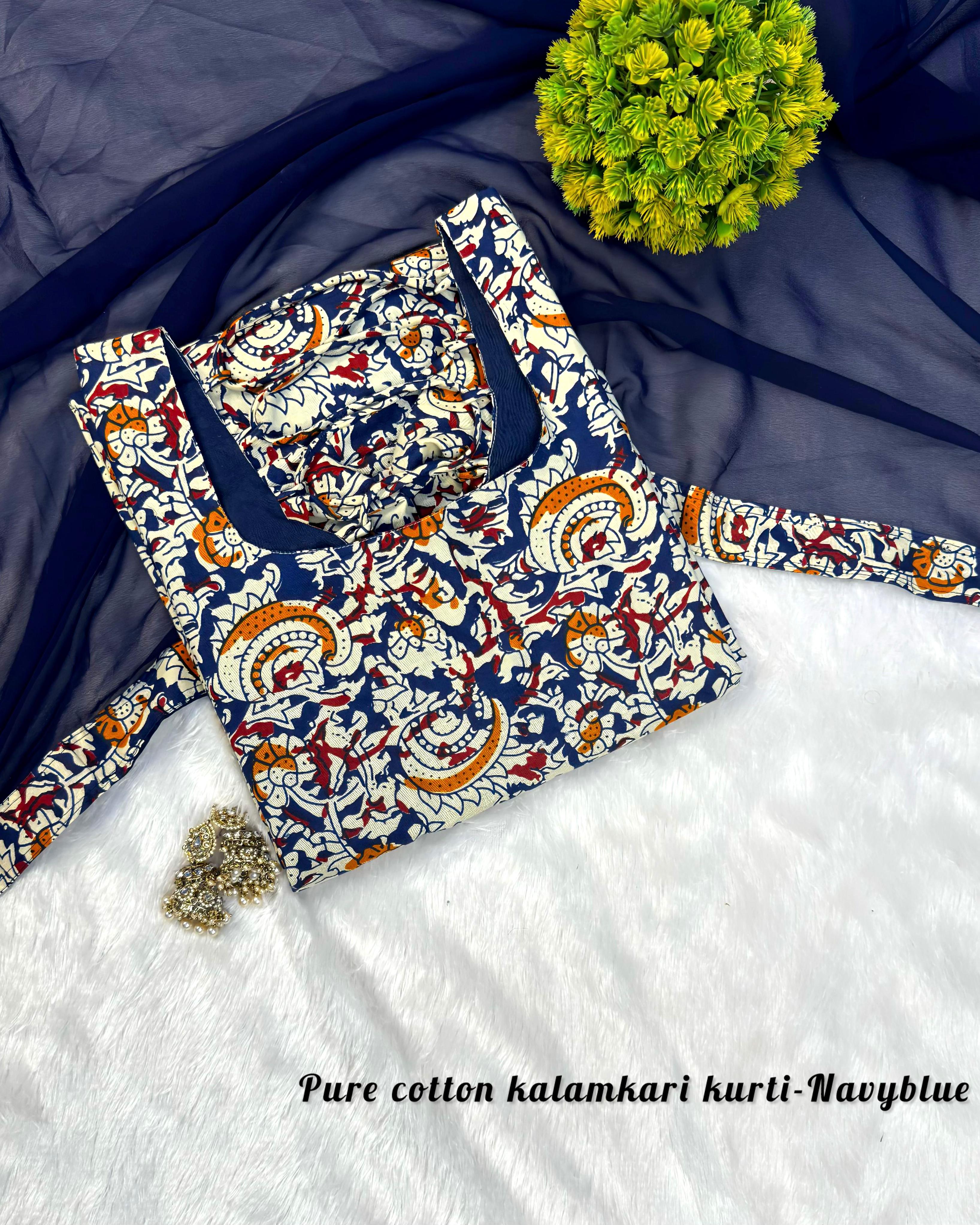 3 piece kalamkari inspired design set