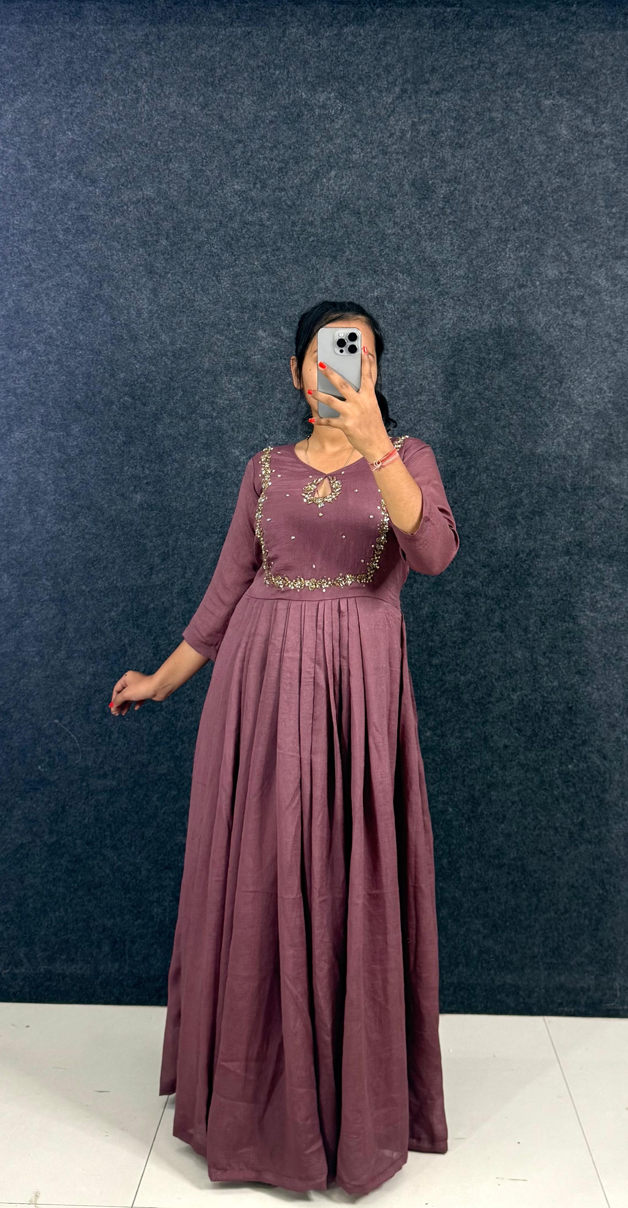 TARA Hand work Anarkali with Duppatta