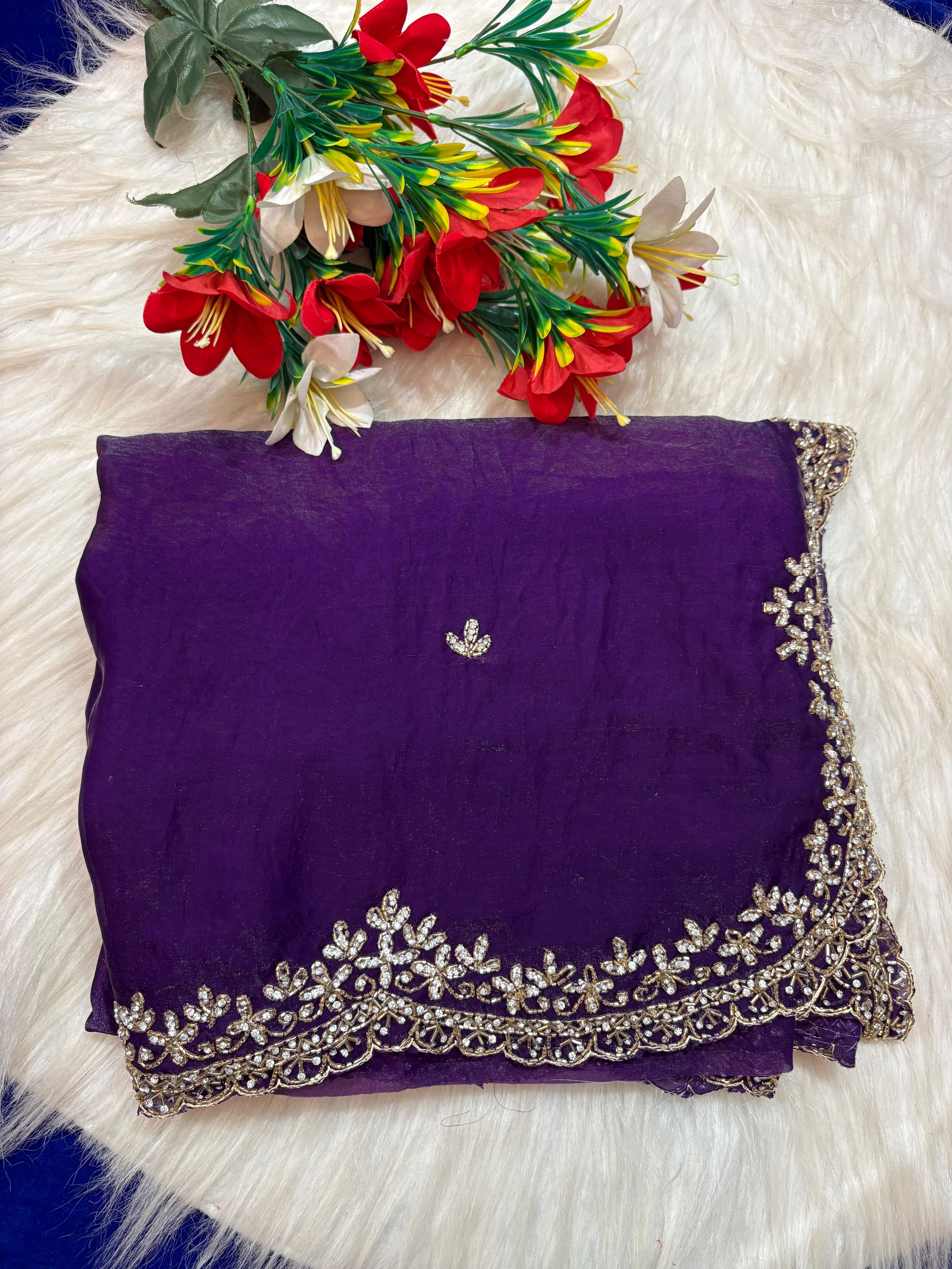 Premium Fandy Fabric heavy design saree