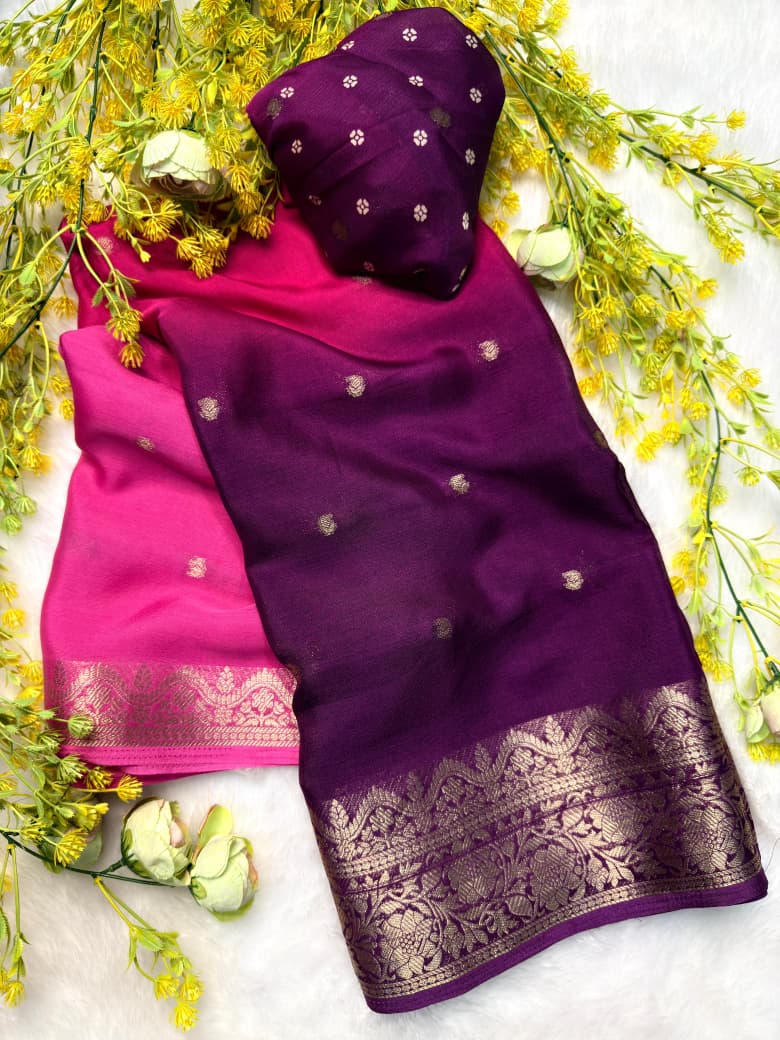Premium crape silk saree