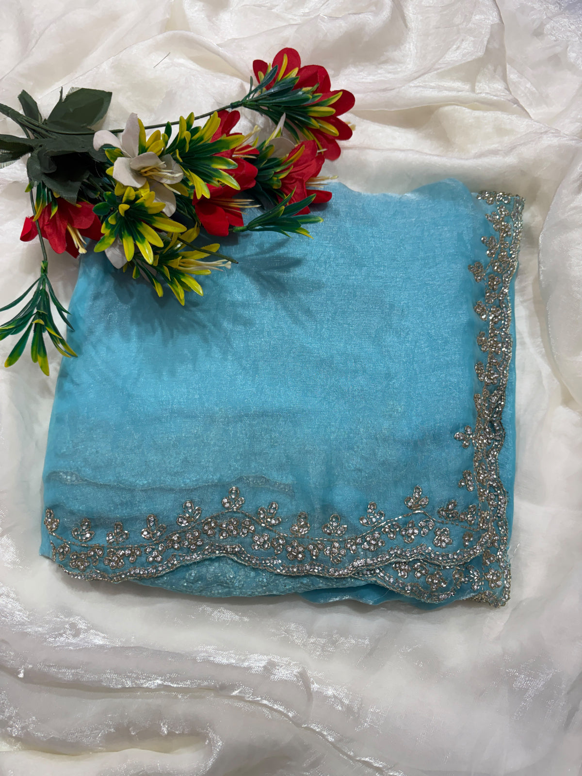Space silk designer saree ✨