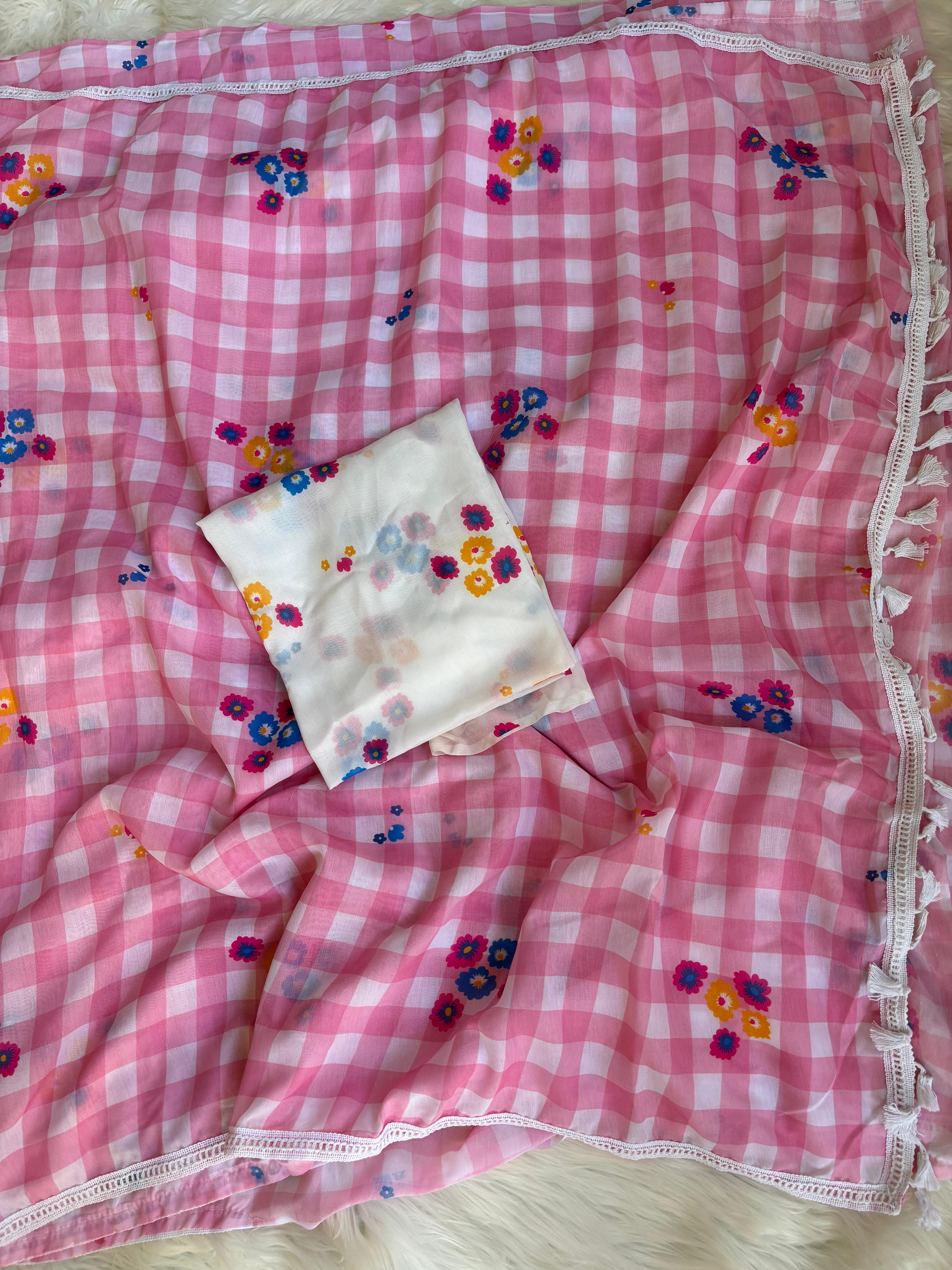 pure mal cotton saree