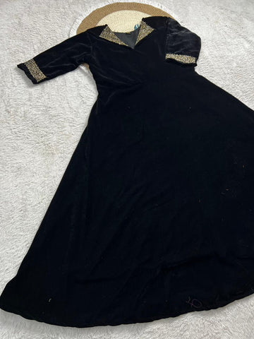 soft velvet gown