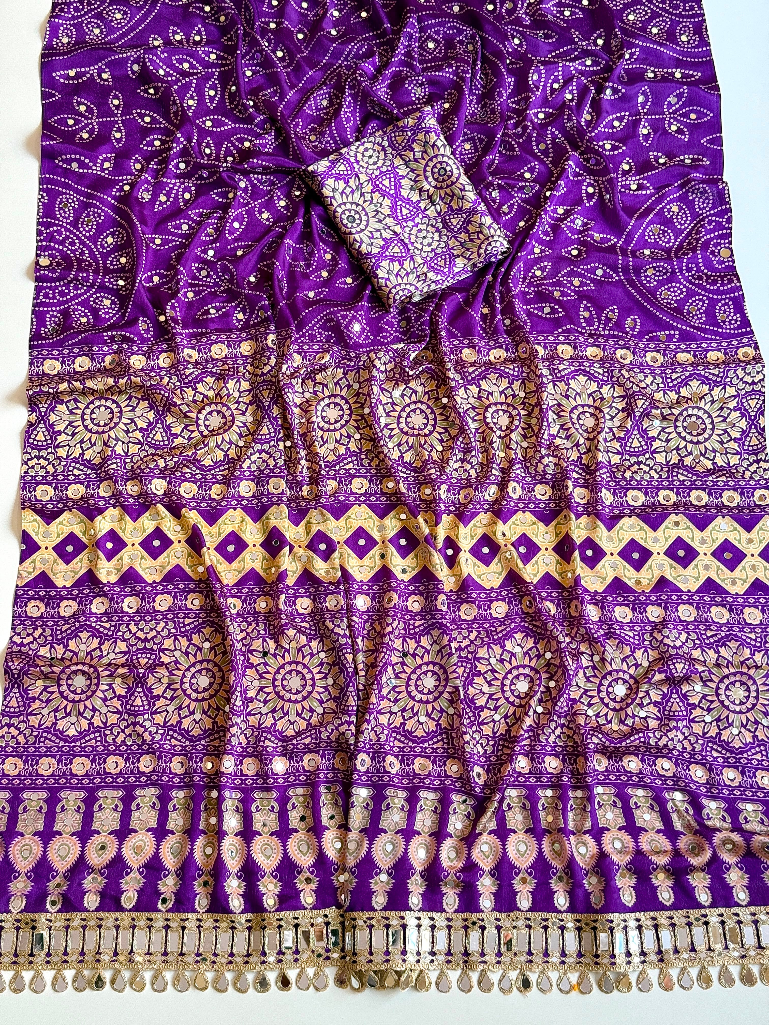 Pure satin silk saree
