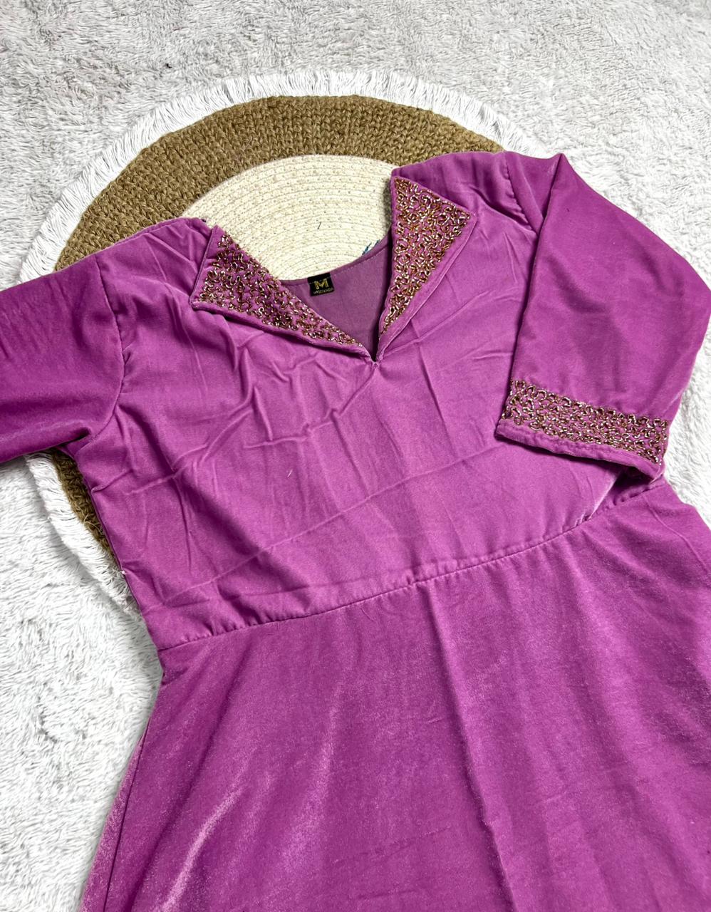 soft velvet gown