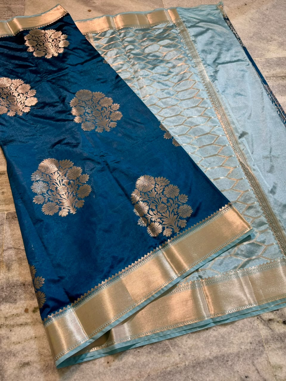 Banarasi katan silk fabric saree