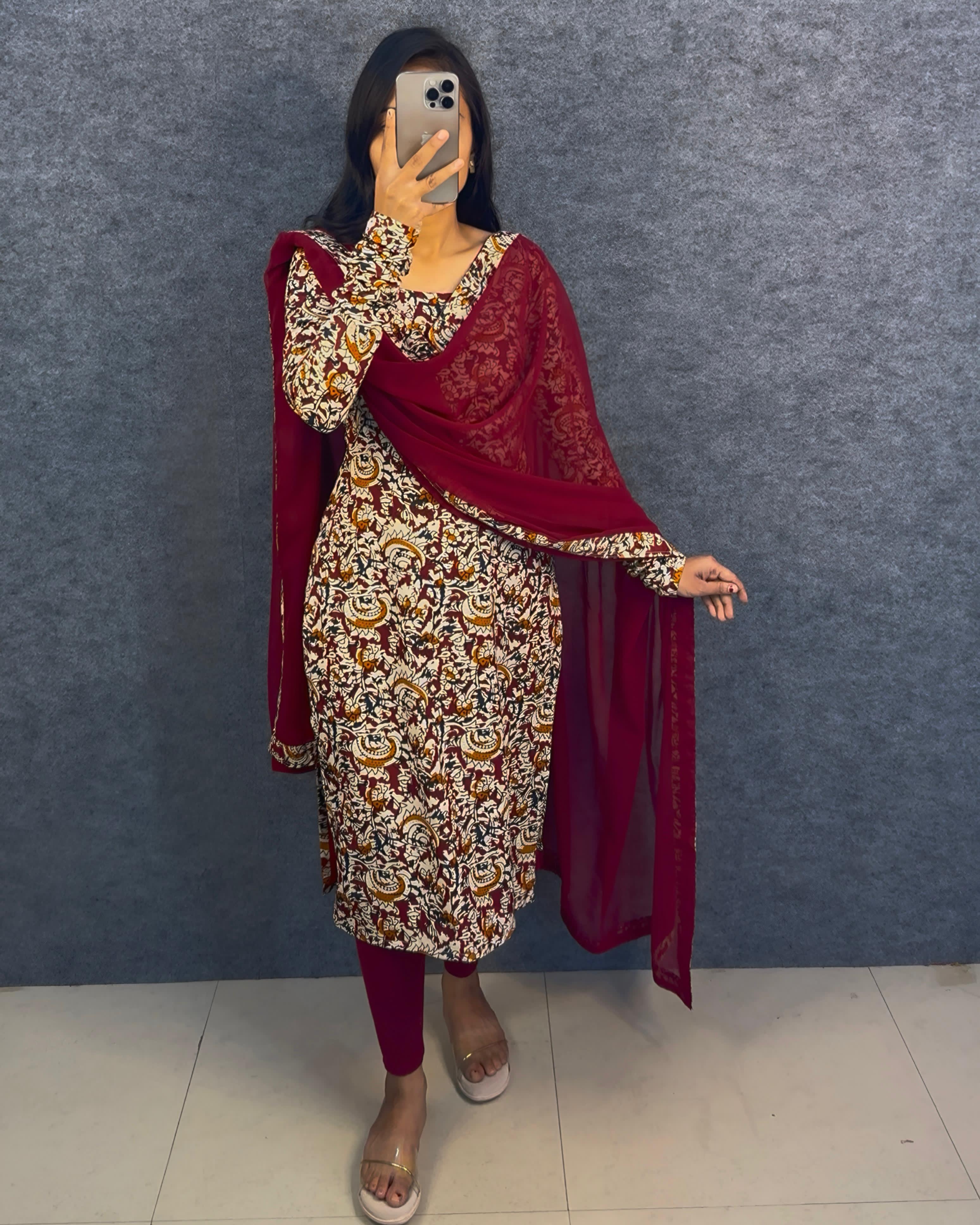 3 piece kalamkari inspired design set