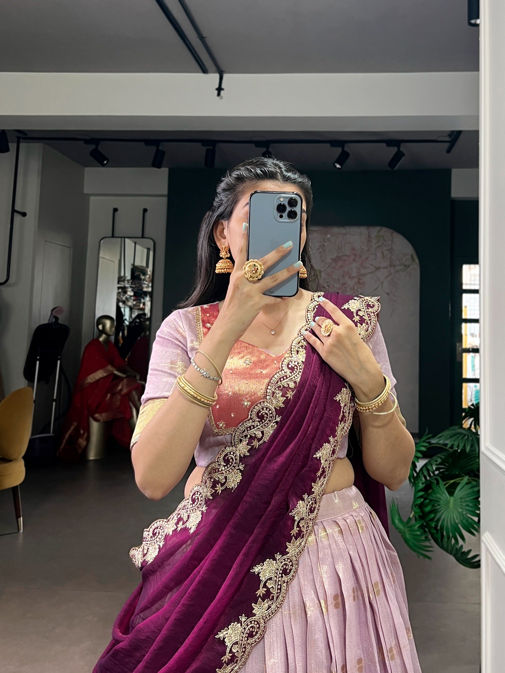 Paithani-inspires zari wearing lehenga set✨